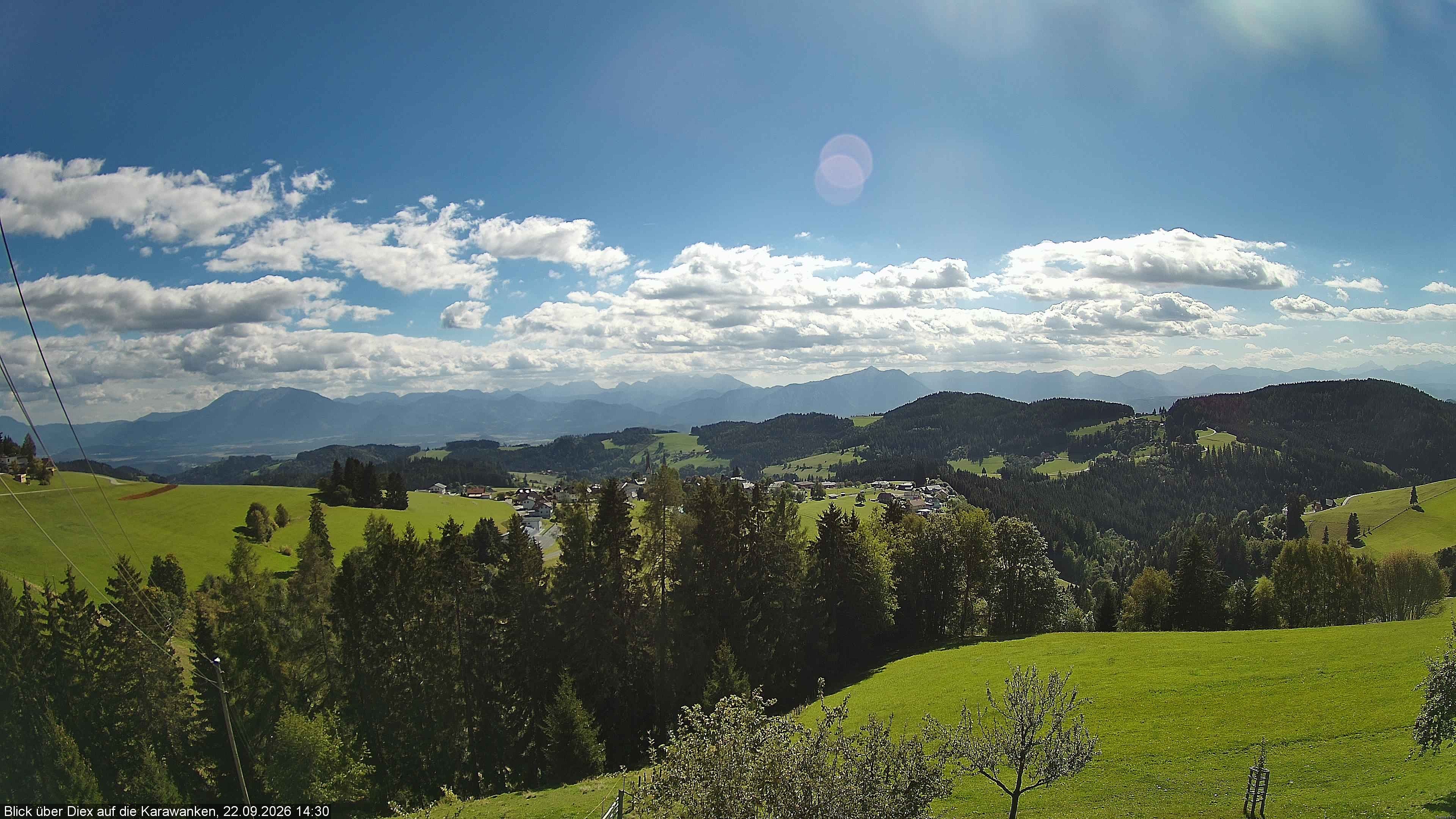 Archiv Foto Webcam Blick auf Diex (Kärnten)