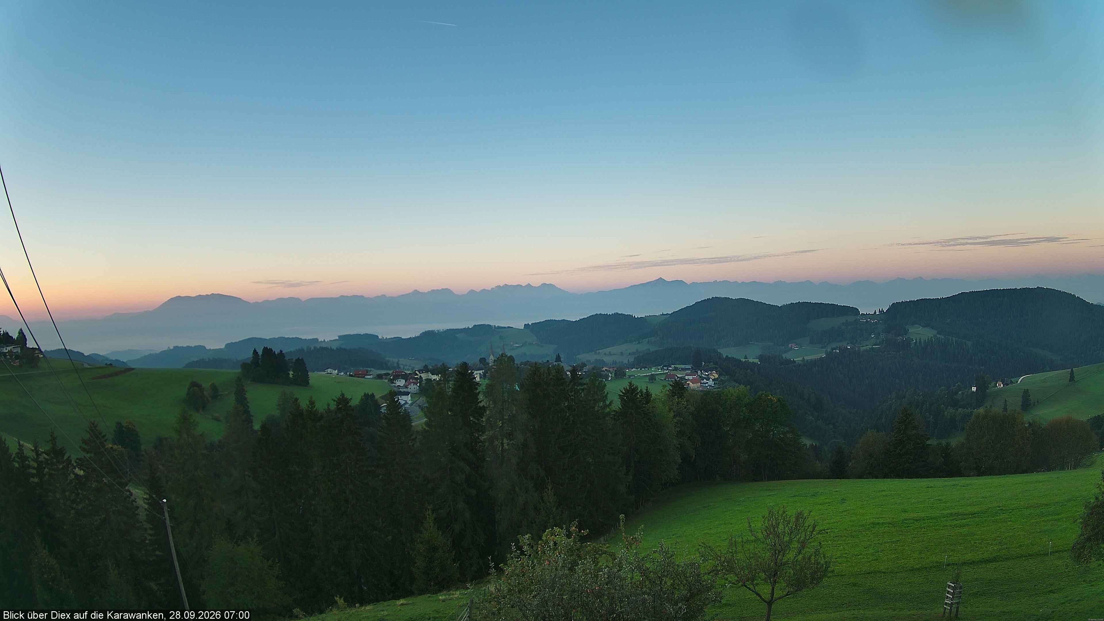 Archiv Foto Webcam Blick auf Diex (Kärnten)