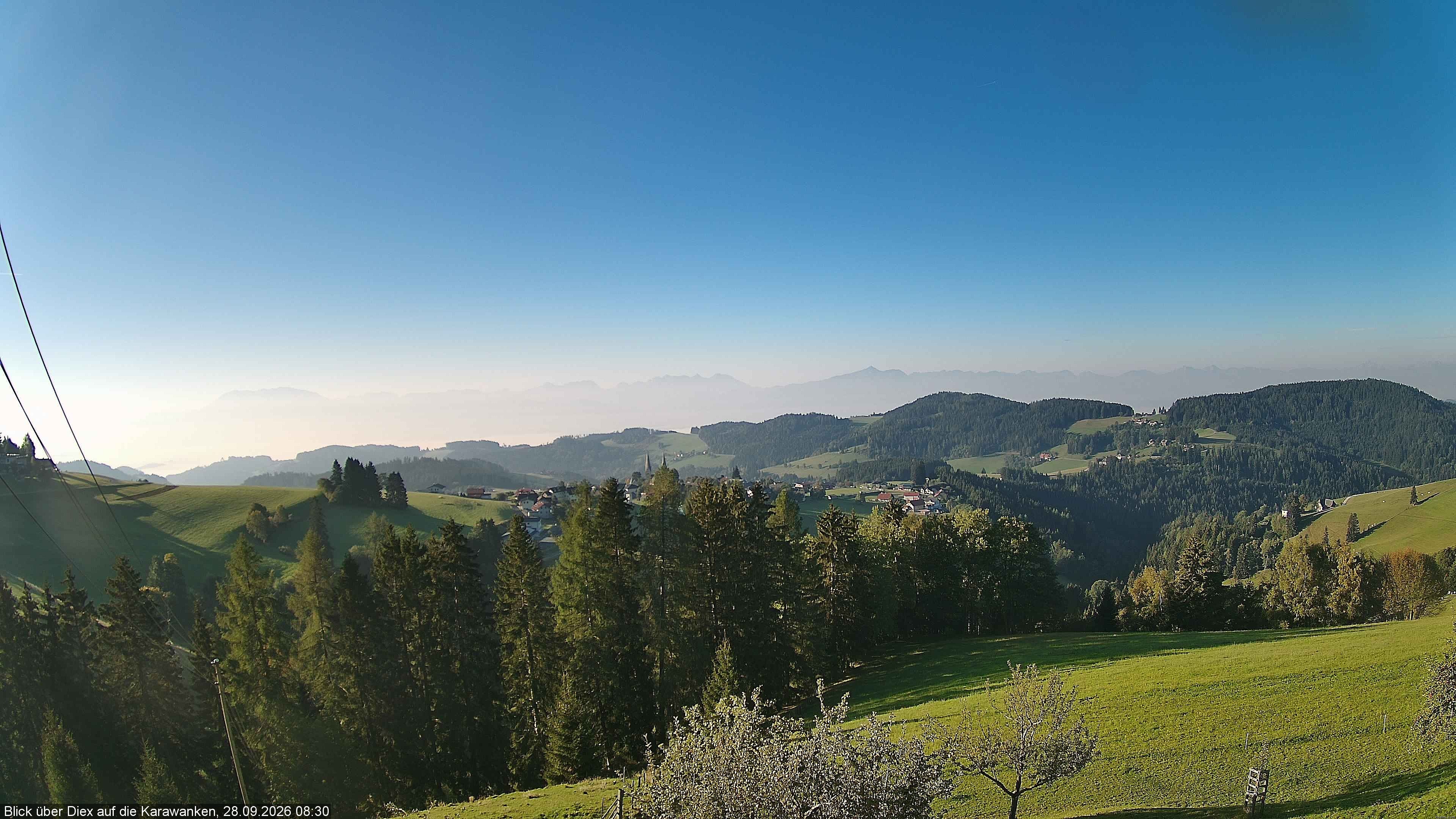 Archiv Foto Webcam Blick auf Diex (Kärnten)