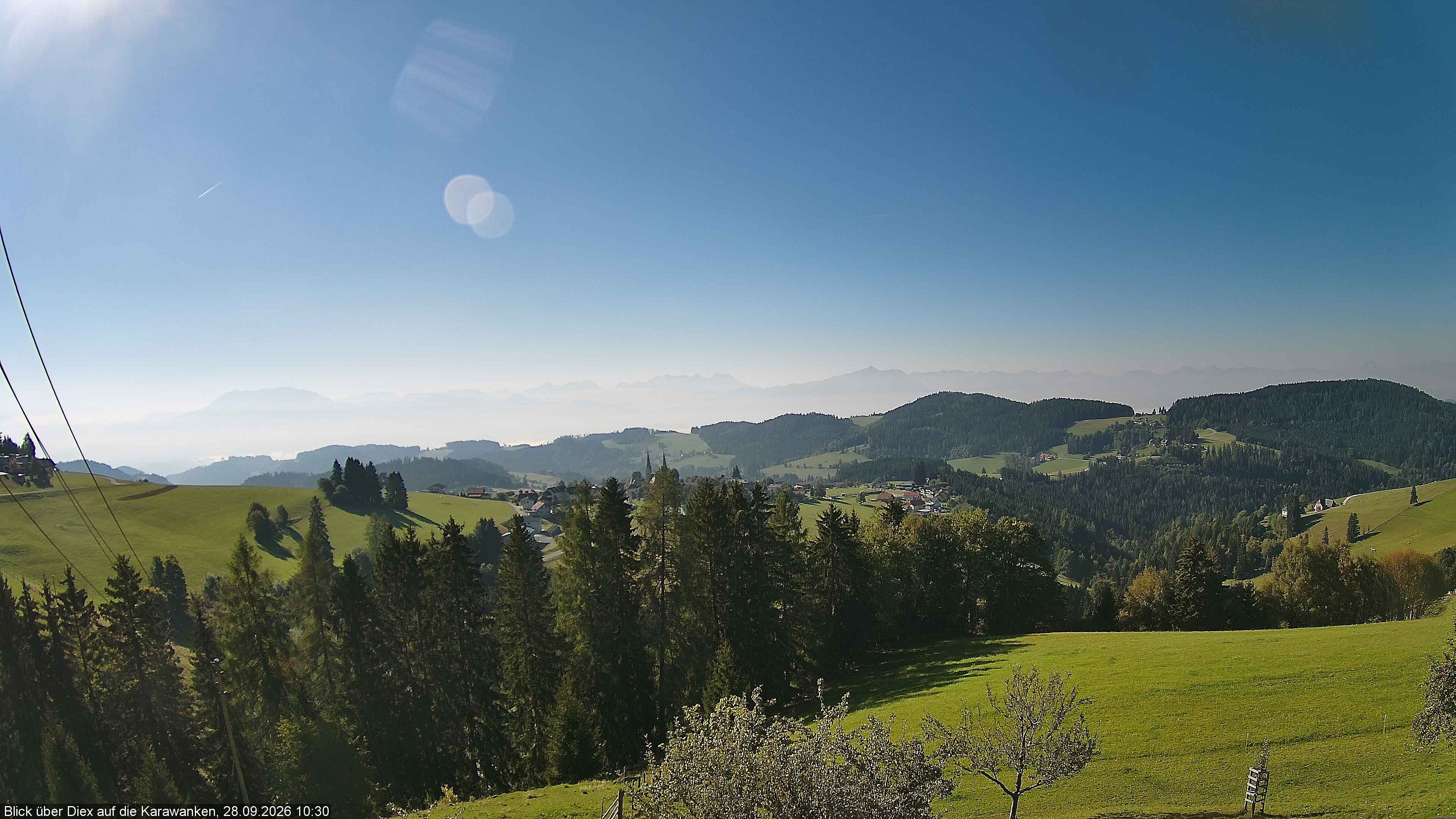 Archiv Foto Webcam Blick auf Diex (Kärnten)