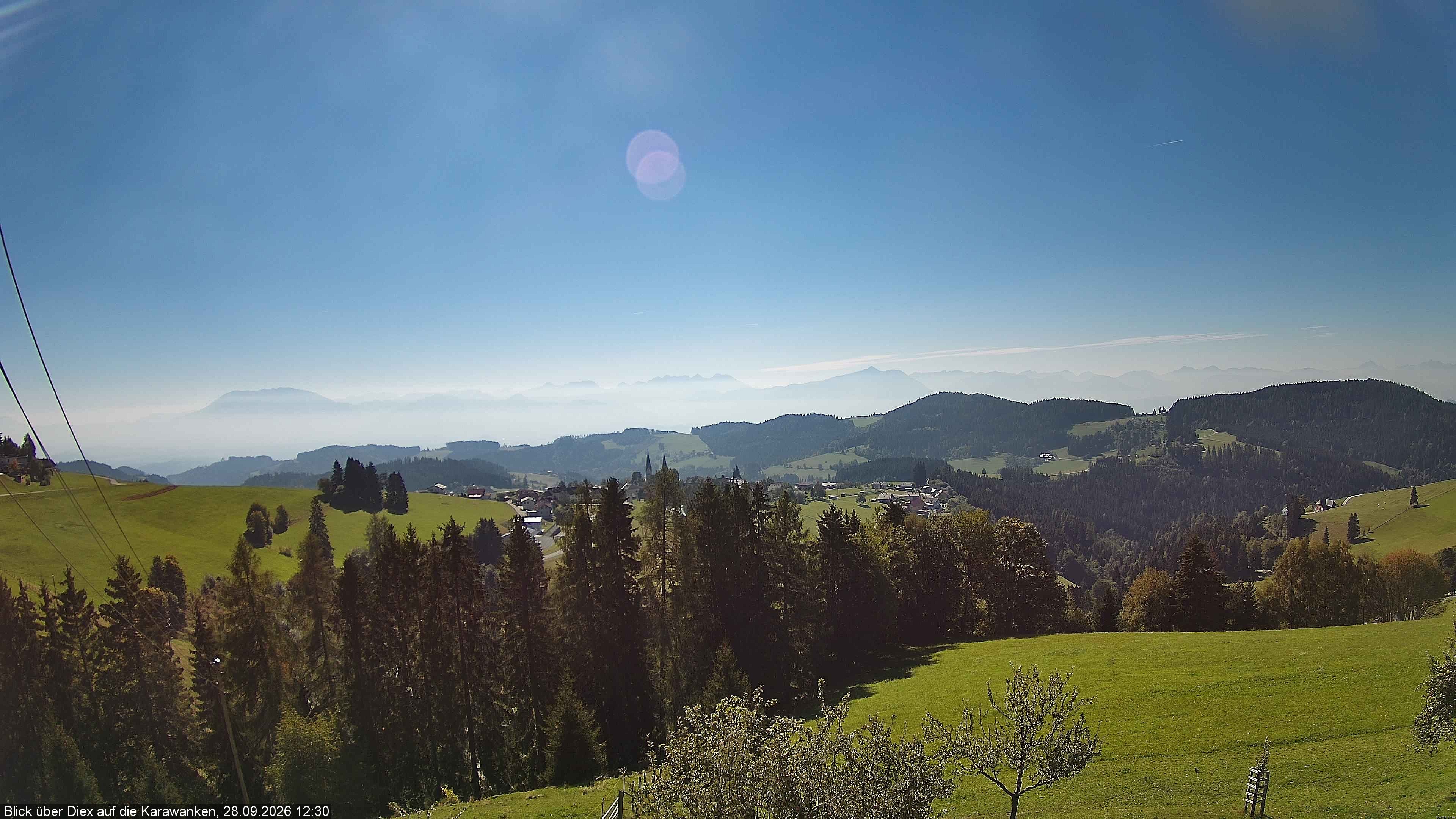 Archiv Foto Webcam Blick auf Diex (Kärnten)