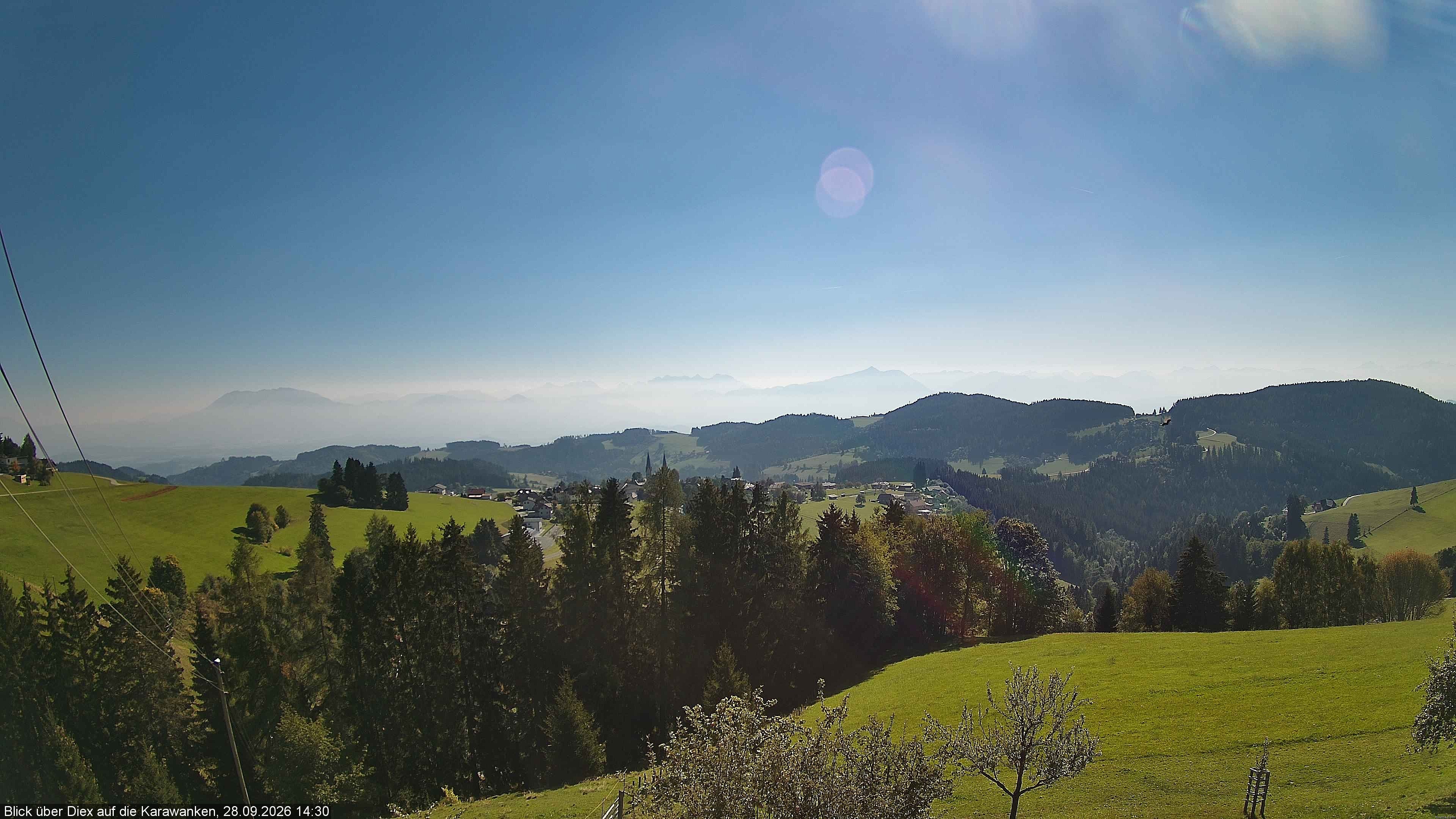 Archiv Foto Webcam Blick auf Diex (Kärnten)