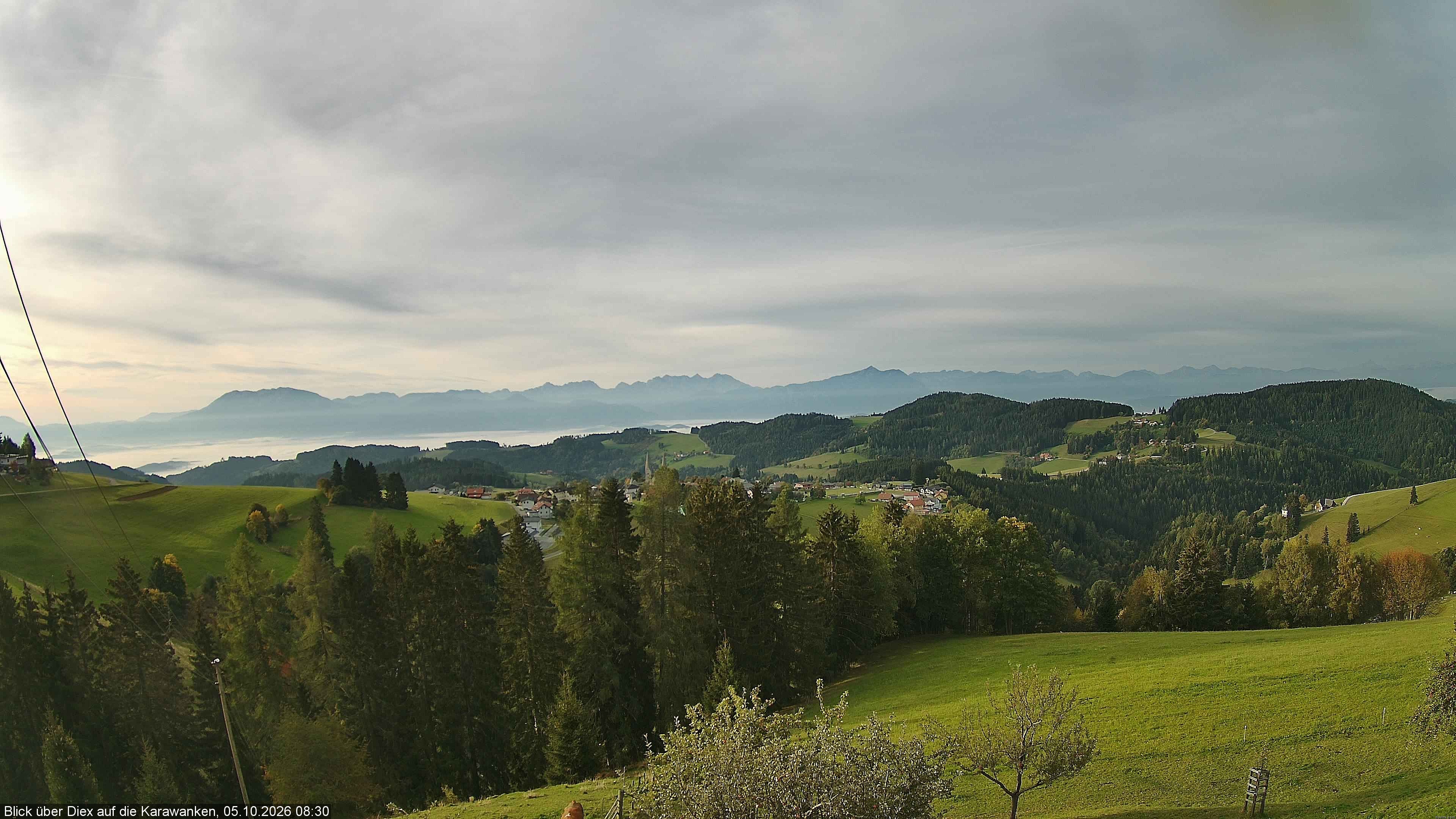 Archiv Foto Webcam Blick auf Diex (Kärnten)