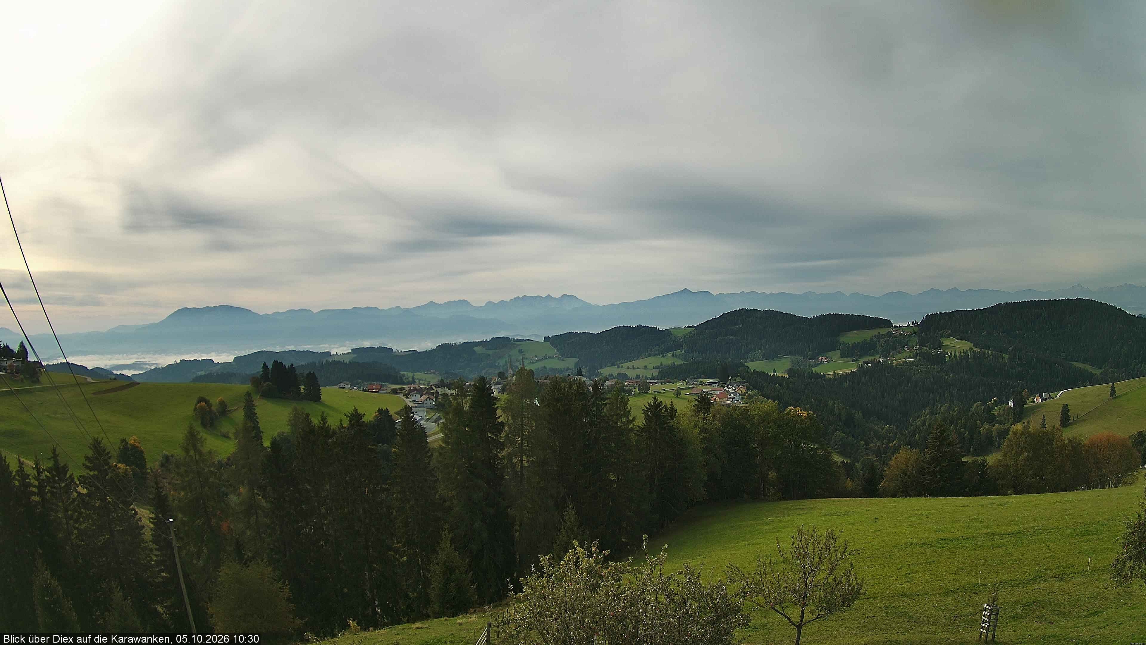 Archiv Foto Webcam Blick auf Diex (Kärnten)