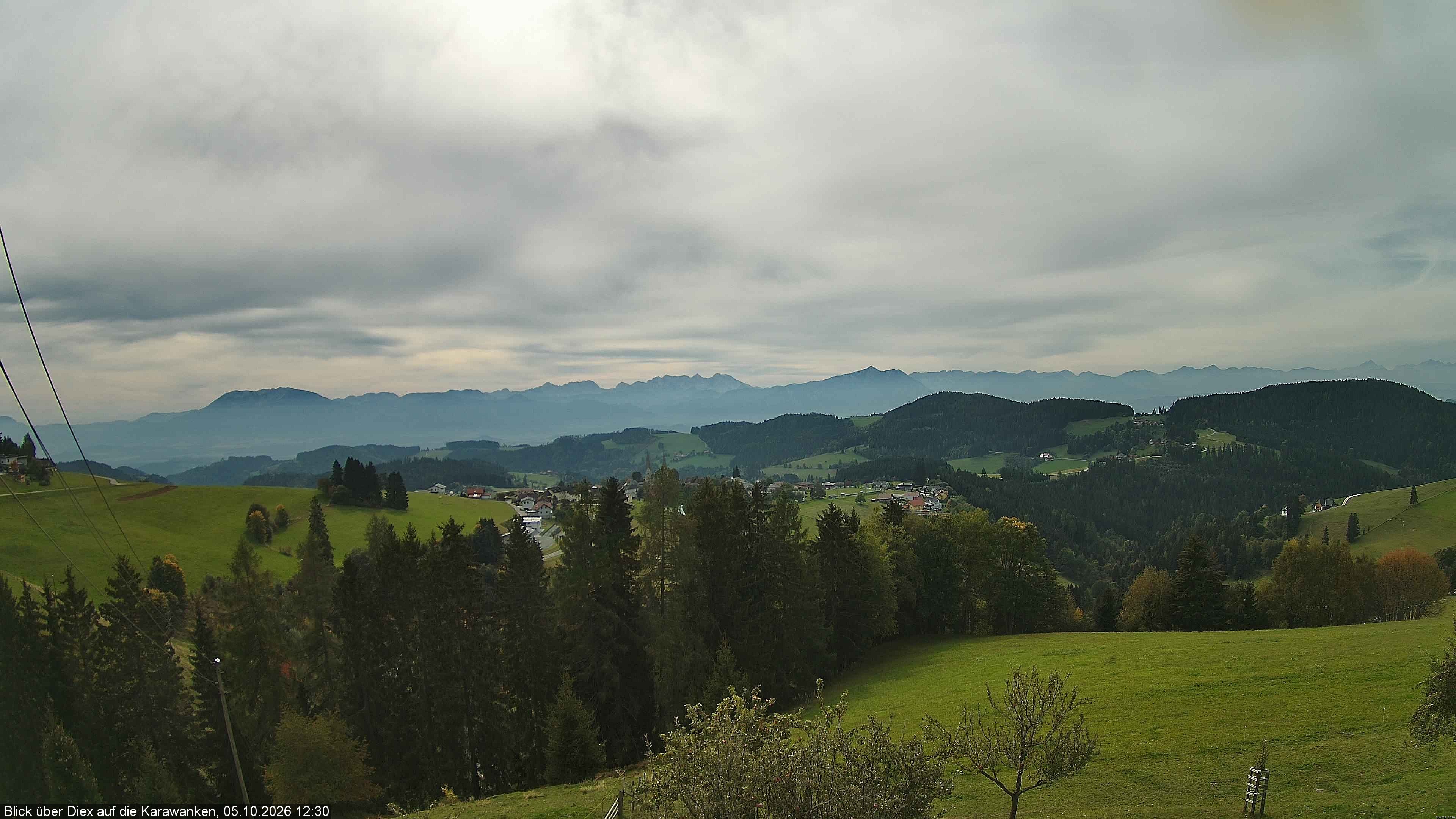Archiv Foto Webcam Blick auf Diex (Kärnten)
