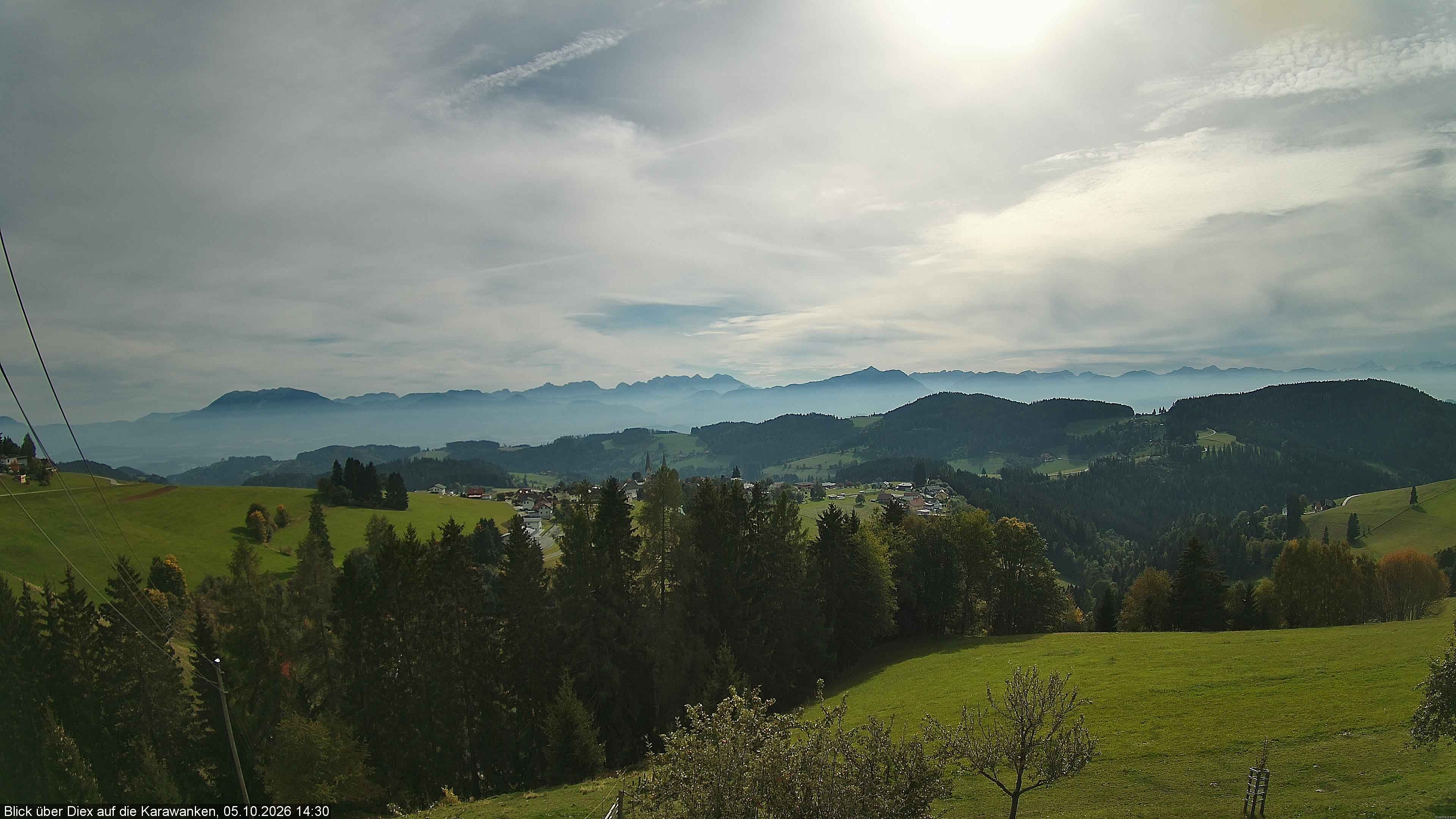 Archiv Foto Webcam Blick auf Diex (Kärnten)