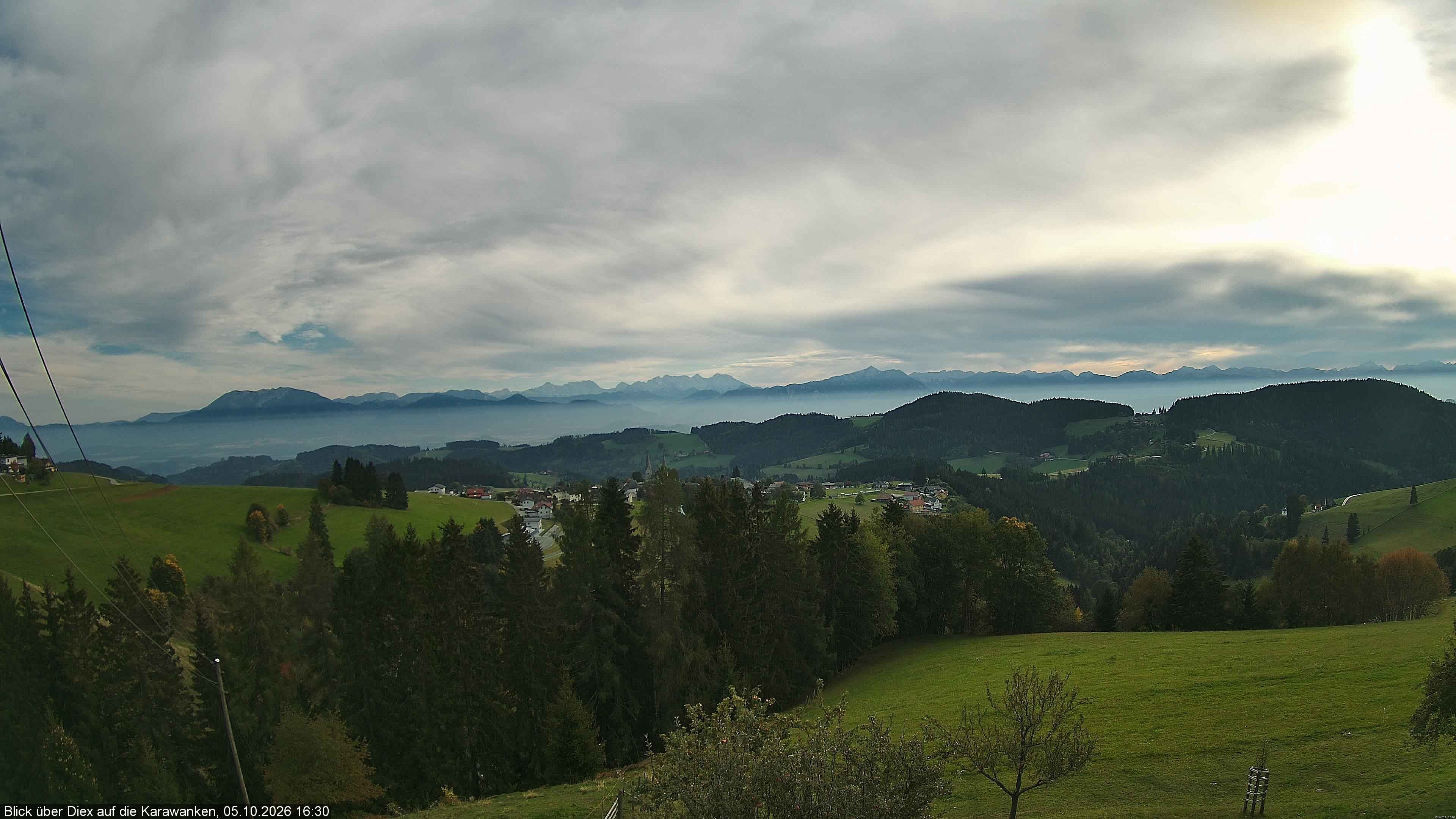 Archiv Foto Webcam Blick auf Diex (Kärnten)