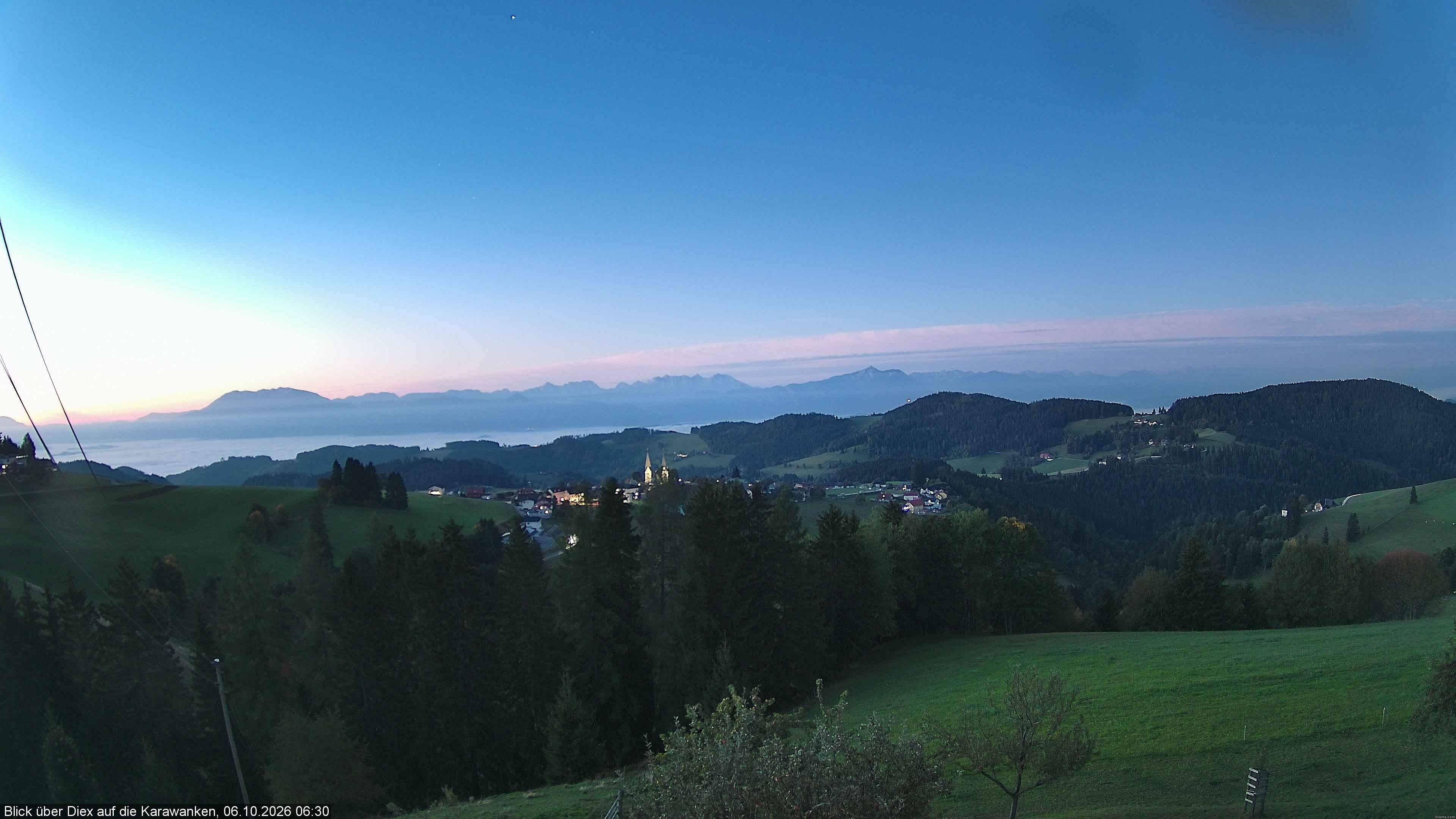 Archiv Foto Webcam Blick auf Diex (Kärnten)