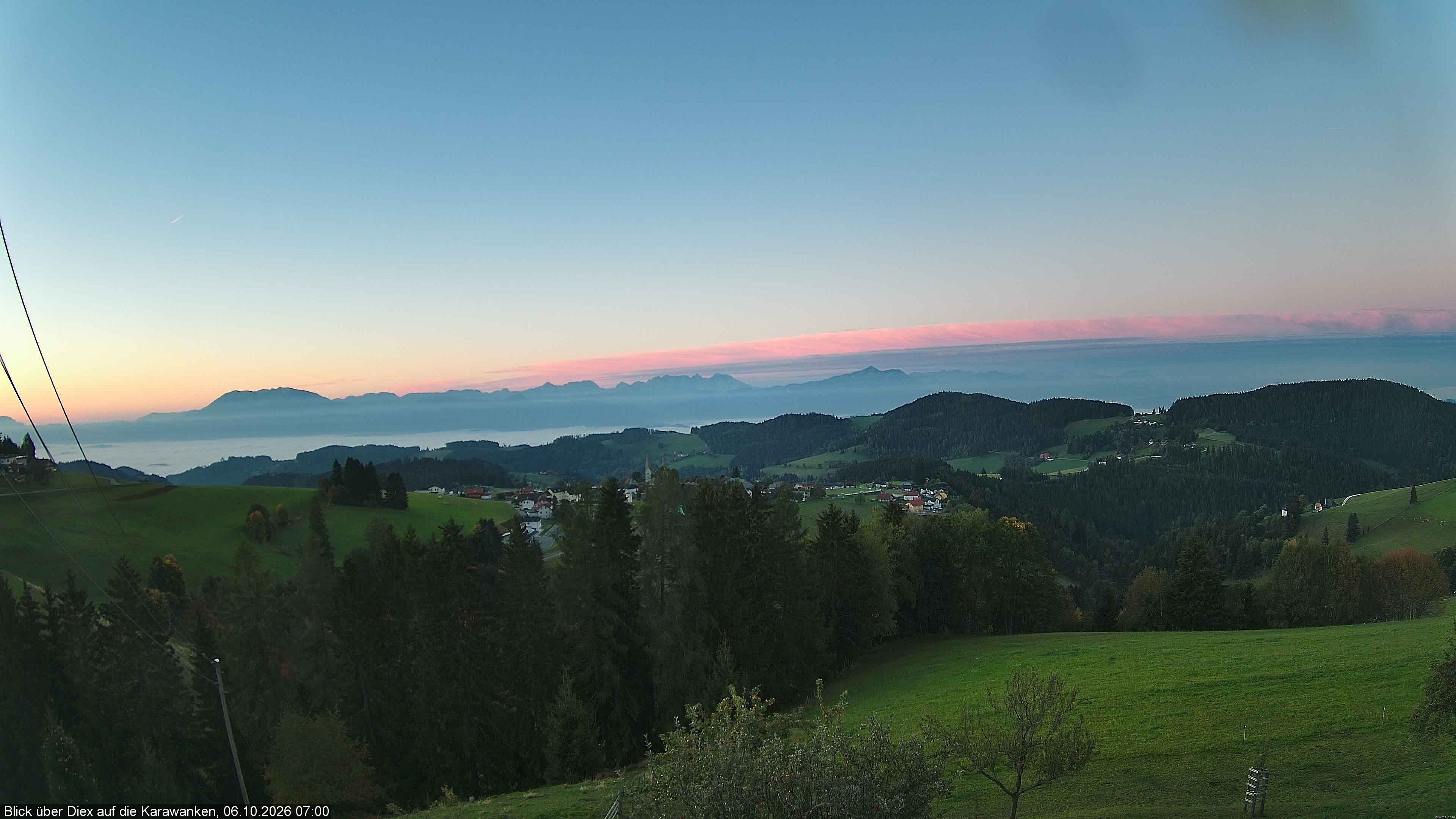 Archiv Foto Webcam Blick auf Diex (Kärnten)