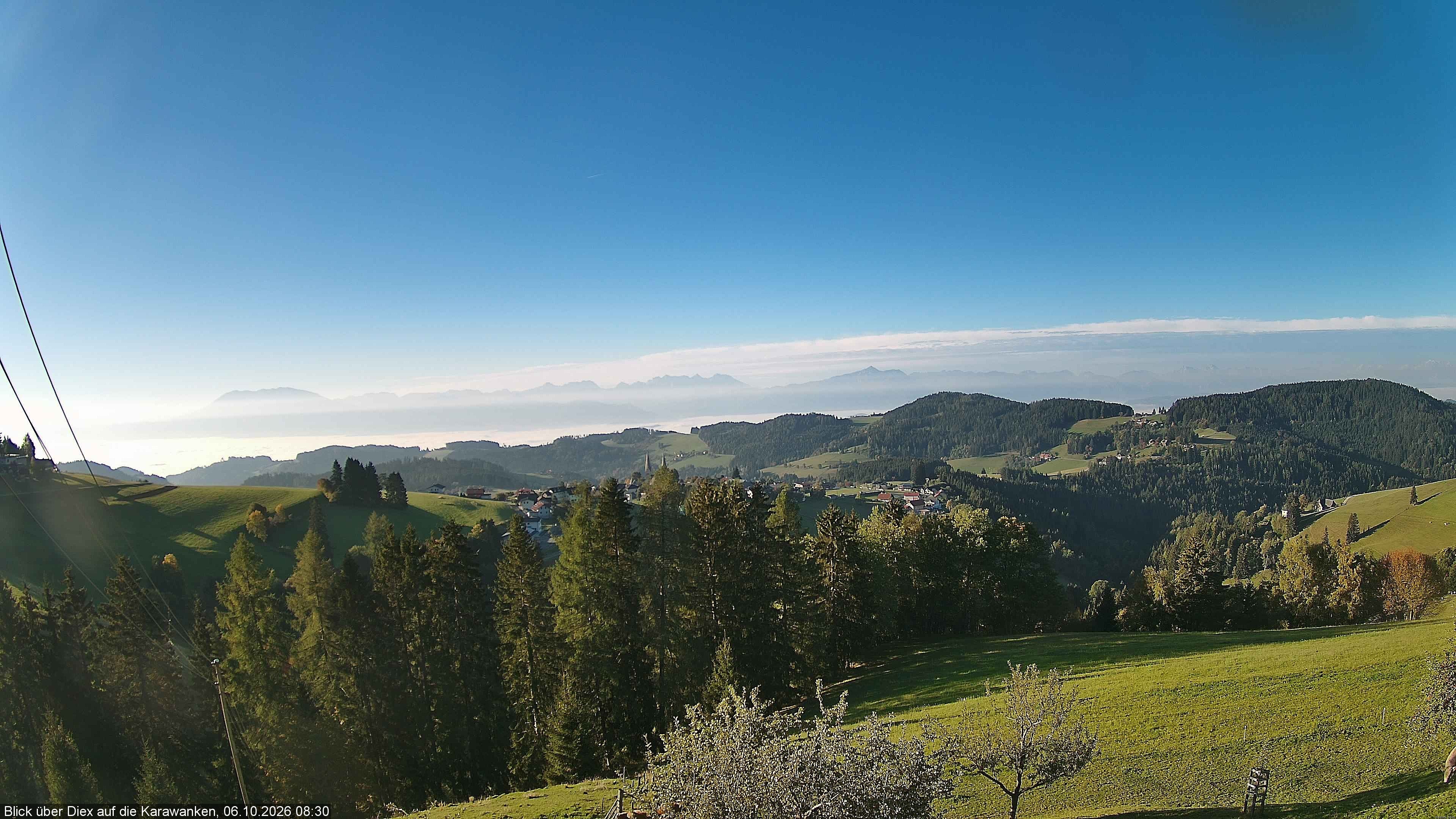 Archiv Foto Webcam Blick auf Diex (Kärnten)