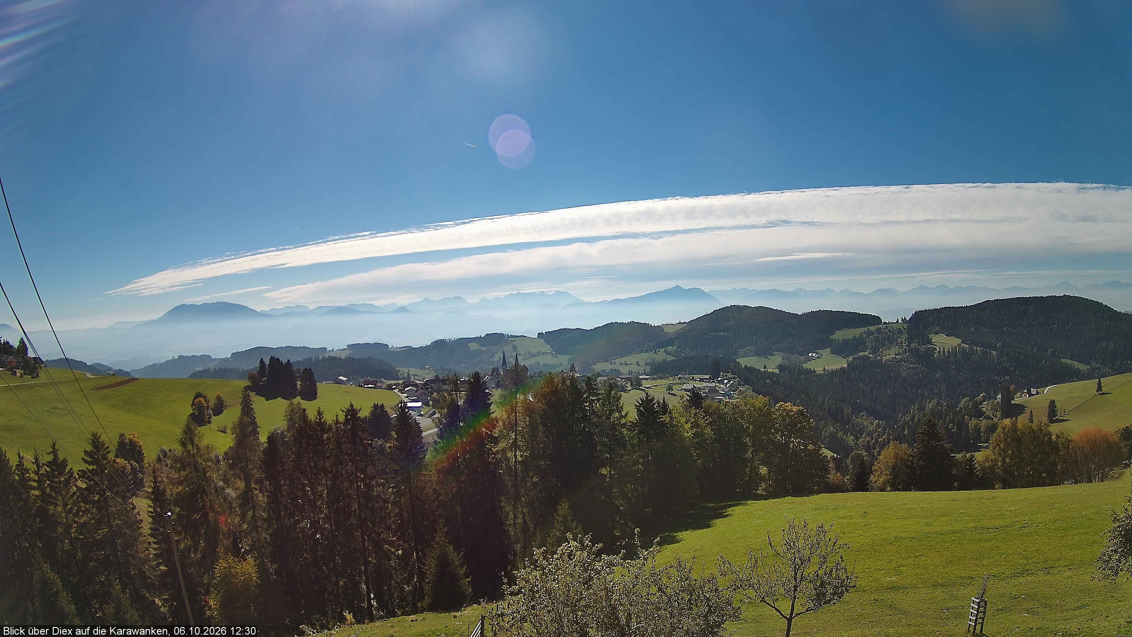 Archiv Foto Webcam Blick auf Diex (Kärnten)