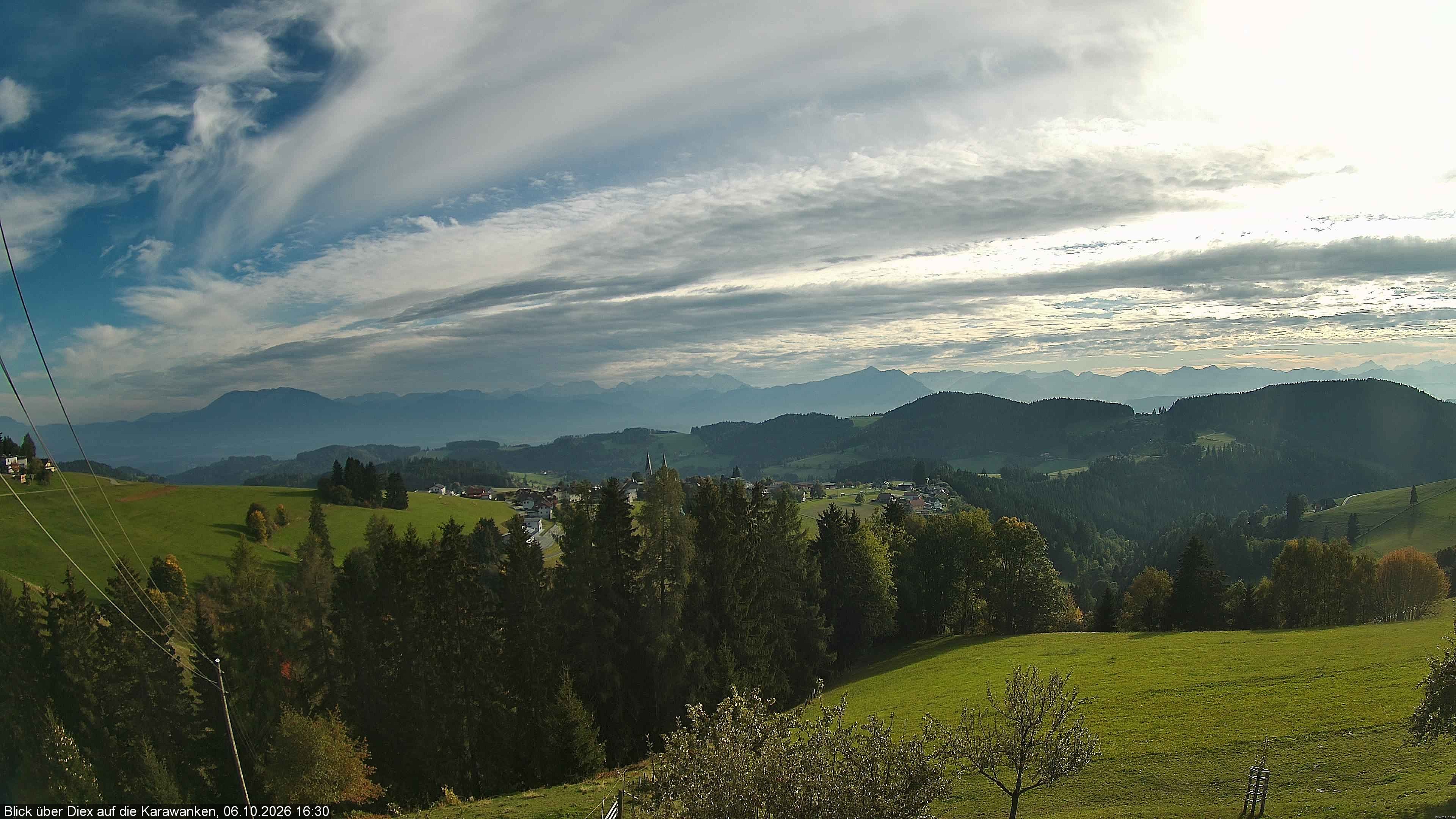 Archiv Foto Webcam Blick auf Diex (Kärnten)