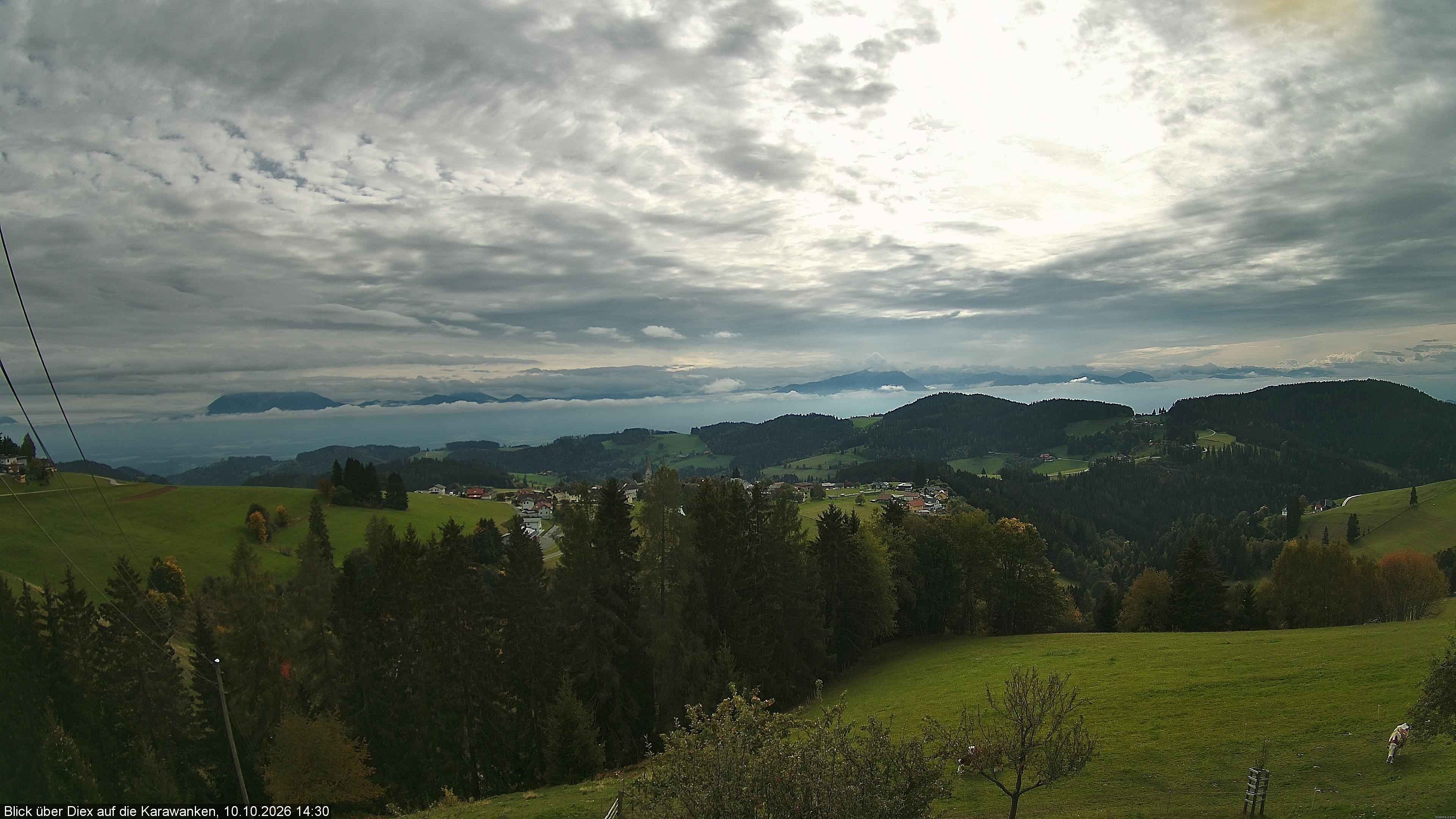 Archiv Foto Webcam Blick auf Diex (Kärnten)