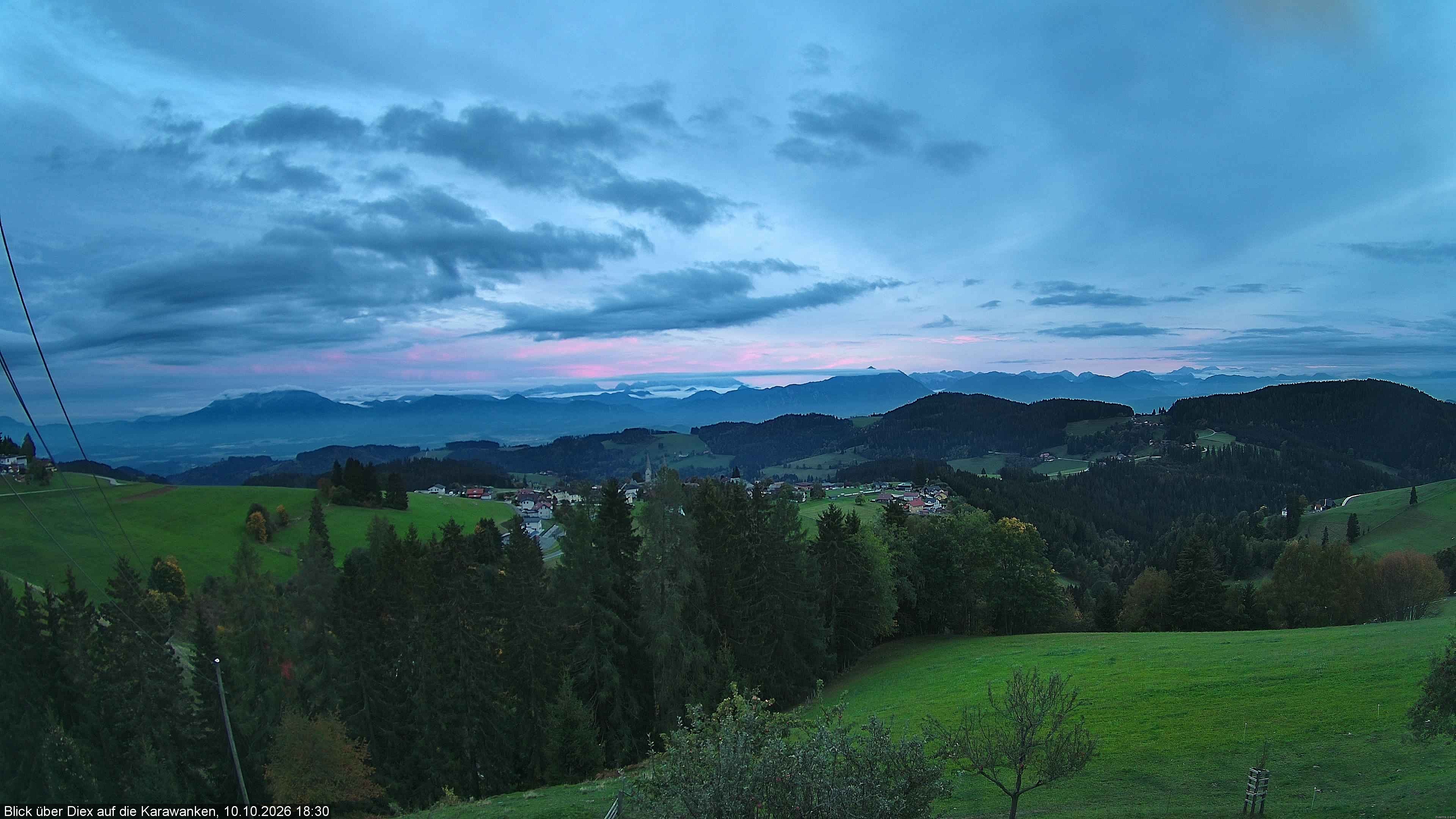 Archiv Foto Webcam Blick auf Diex (Kärnten)