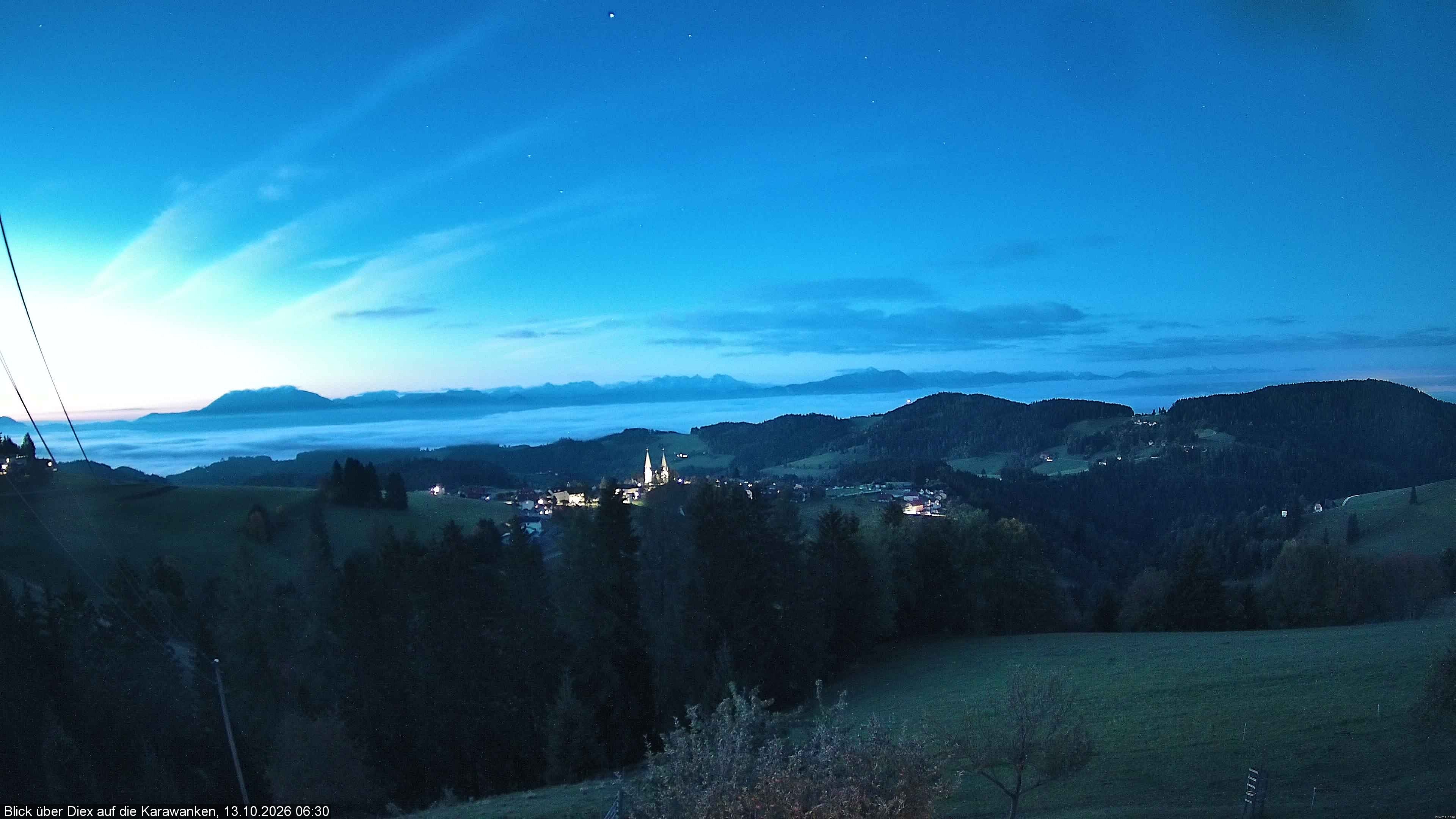 Archiv Foto Webcam Blick auf Diex (Kärnten)