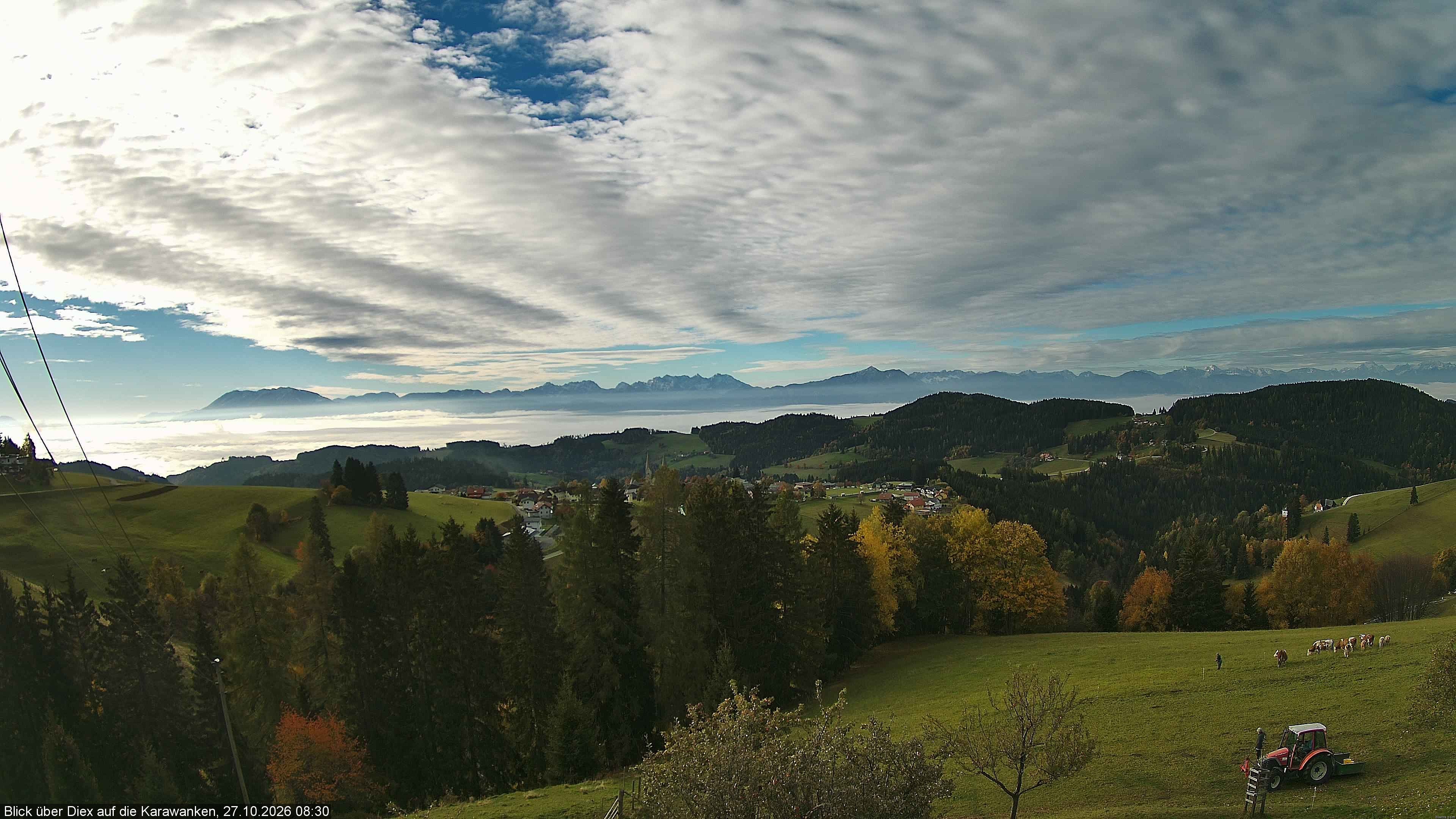 Archiv Foto Webcam Blick auf Diex (Kärnten)