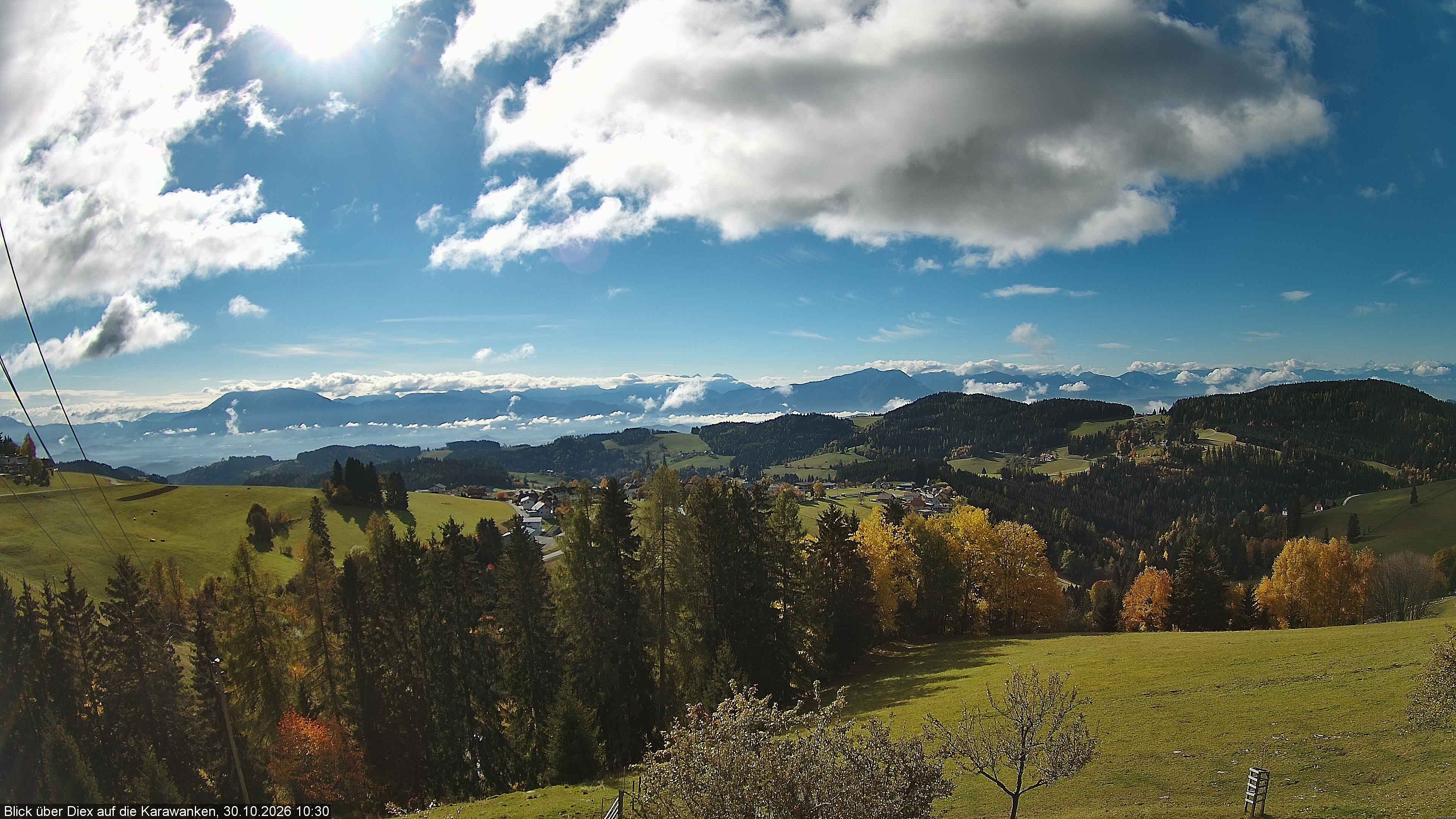 Archiv Foto Webcam Blick auf Diex (Kärnten)