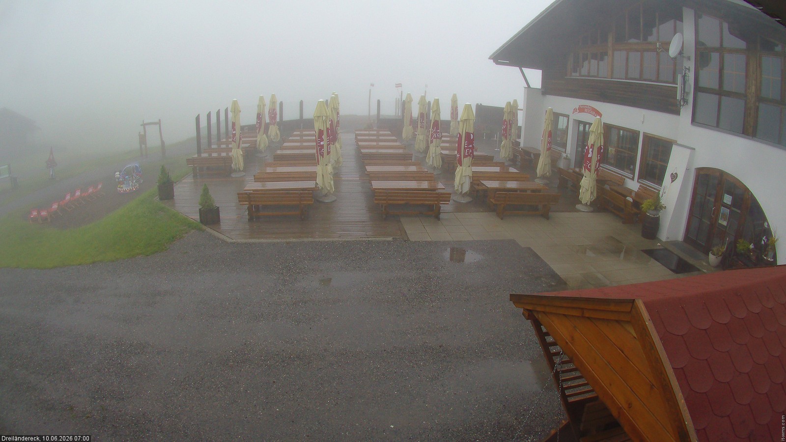 Archiv Foto Webcam Dreiländereck in der Region Villach: Bergrestaurant