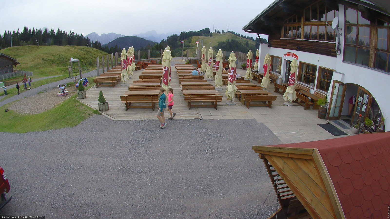 Archived image Webcam Mountain Restaurant Dreiländereck