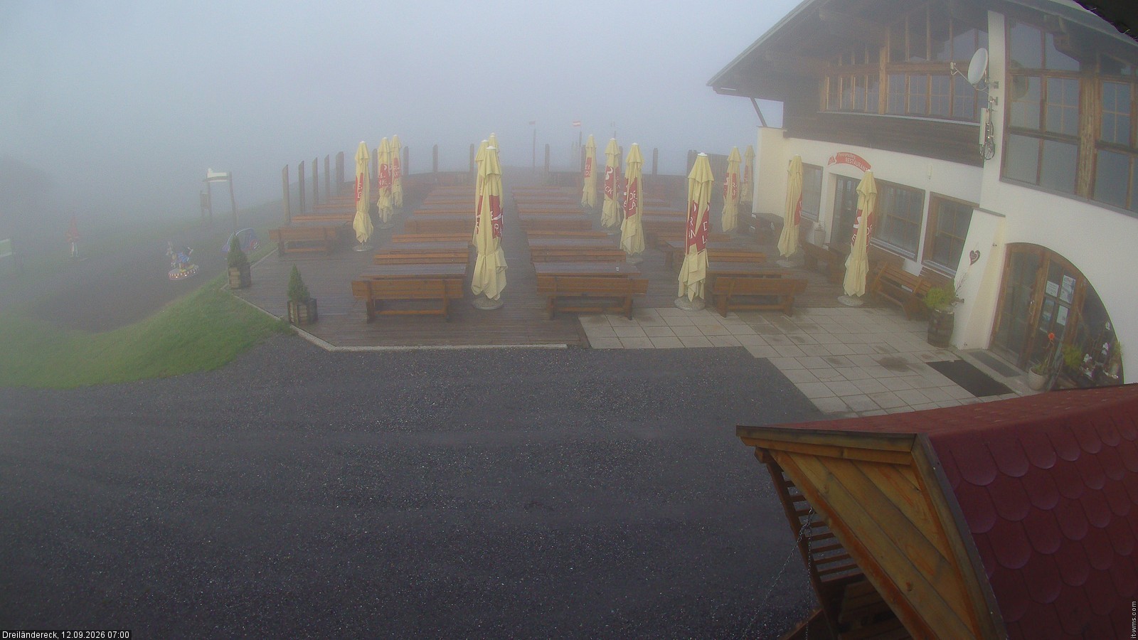 Archiv Foto Webcam Dreiländereck in der Region Villach: Bergrestaurant