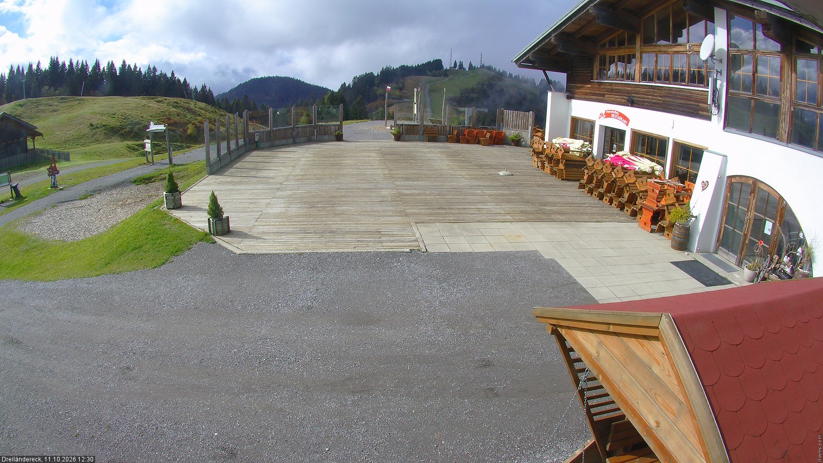 Archiv Foto Webcam Dreiländereck in der Region Villach: Bergrestaurant