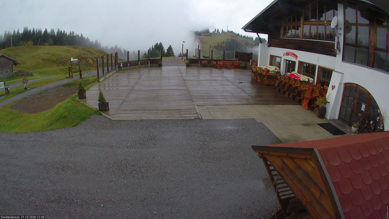 Archiv Foto Webcam Dreiländereck in der Region Villach: Bergrestaurant
