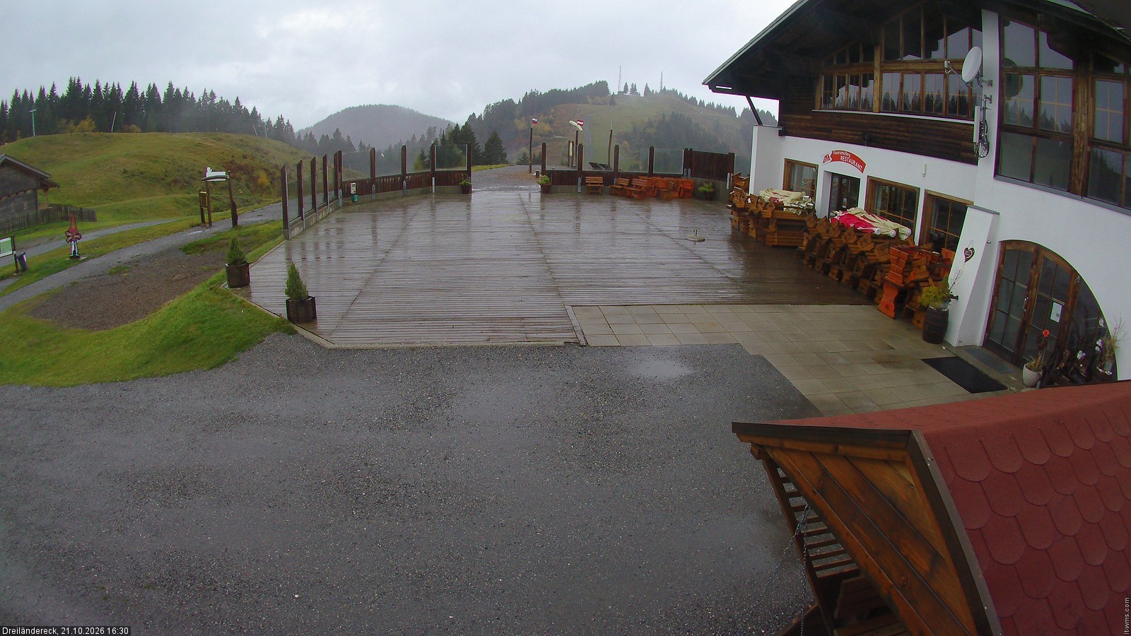 Archiv Foto Webcam Dreiländereck in der Region Villach: Bergrestaurant