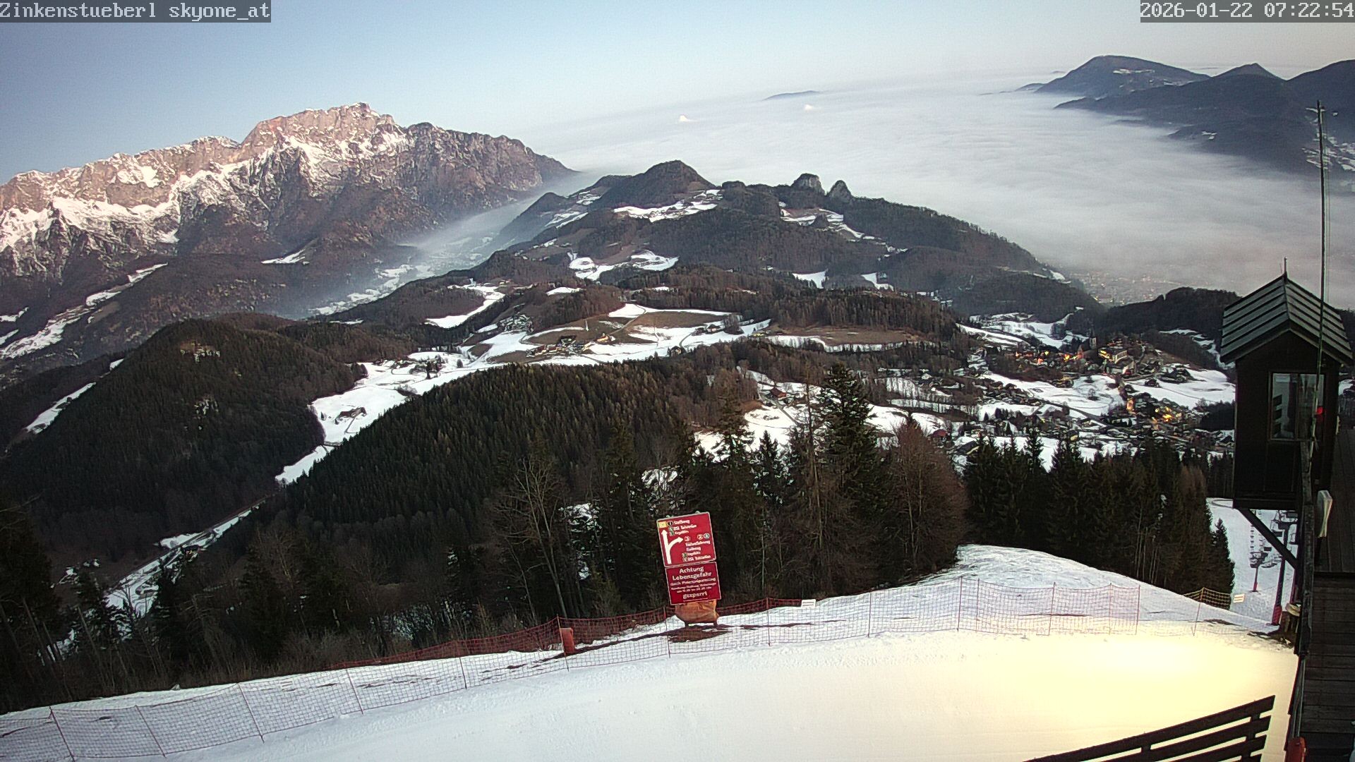 Archiv Foto Webcam Zinkenstüberl Bad Dürrnberg