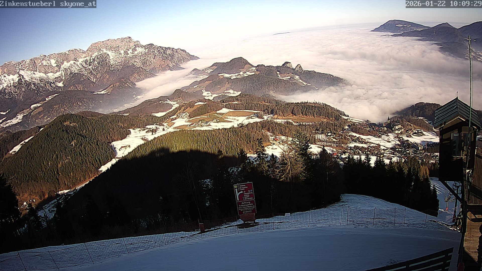 Archiv Foto Webcam Zinkenstüberl Bad Dürrnberg