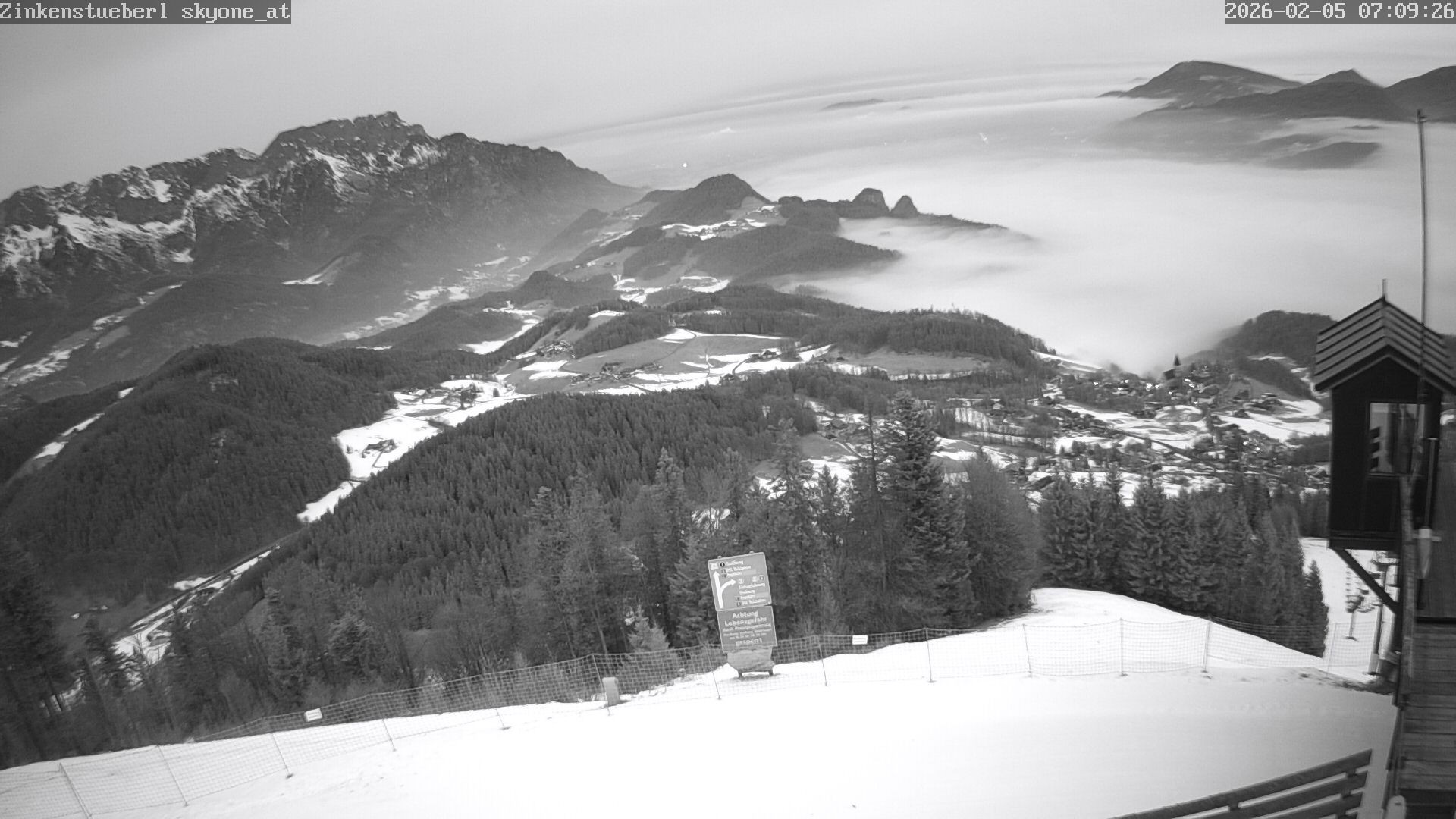 Archiv Foto Webcam Zinkenstüberl Bad Dürrnberg