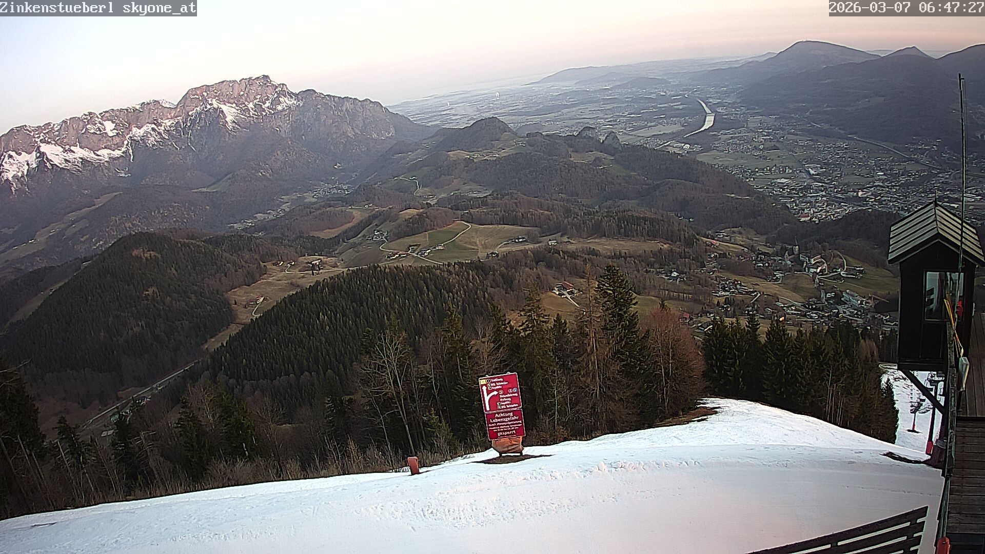 Archiv Foto Webcam Zinkenstüberl Bad Dürrnberg