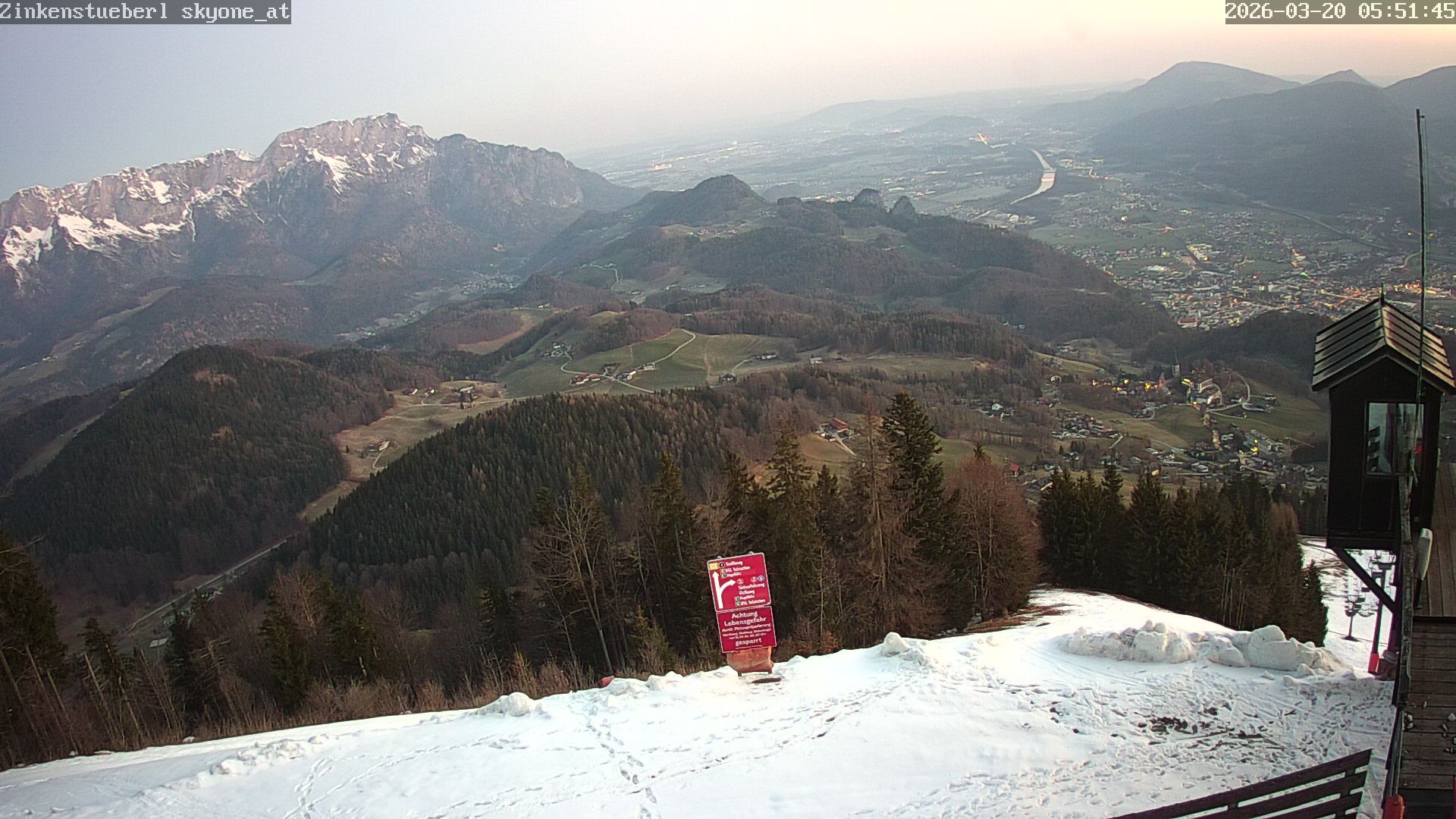 Archiv Foto Webcam Zinkenstüberl Bad Dürrnberg