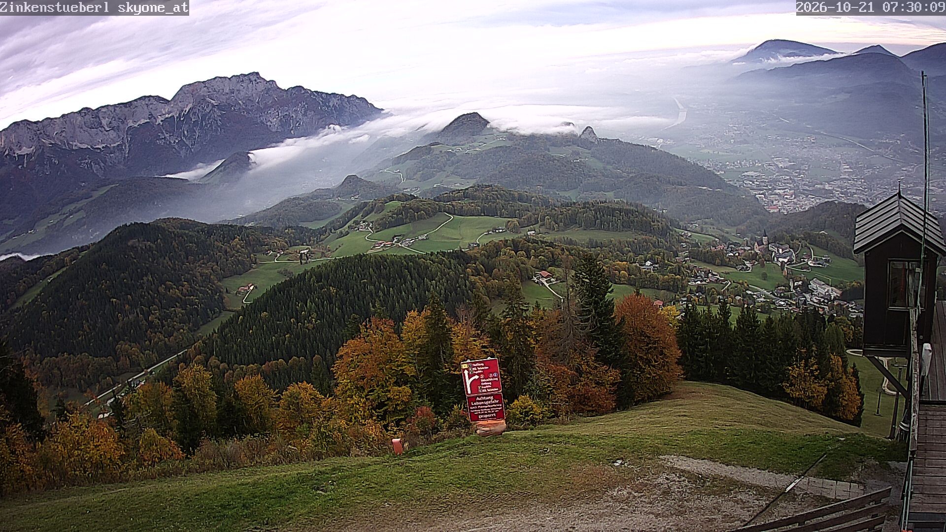 Archiv Foto Webcam Zinkenstüberl Bad Dürrnberg