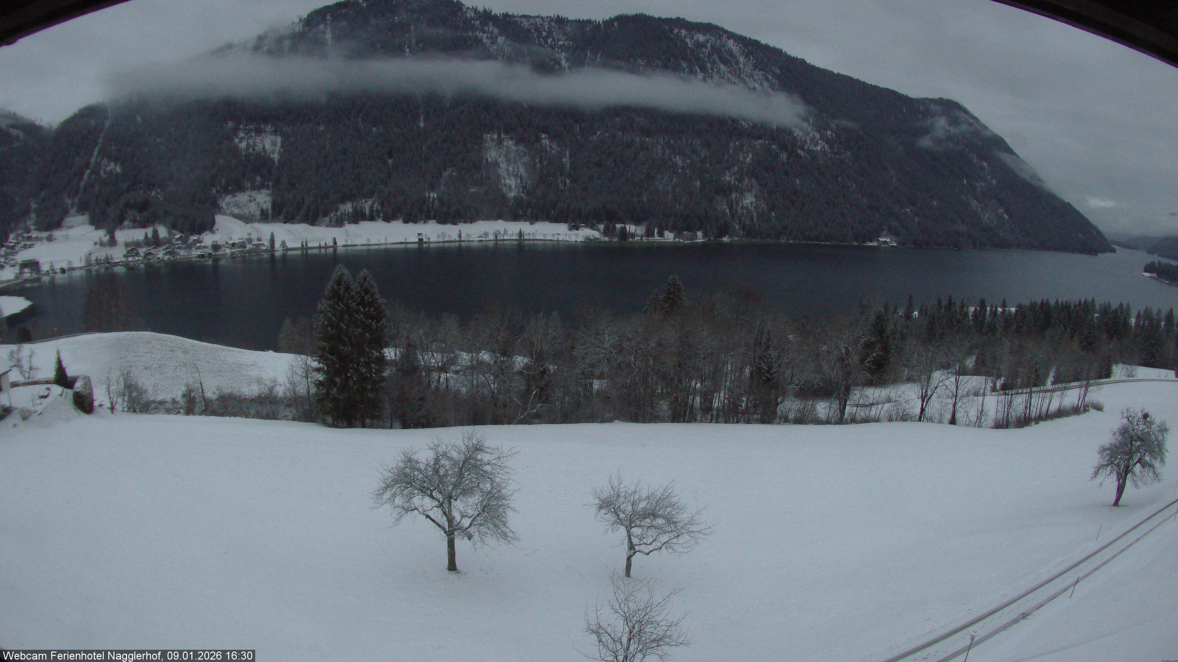 Archiv Foto Webcam Weißensee: Sicht vom Ferienhotel Nagglerhof