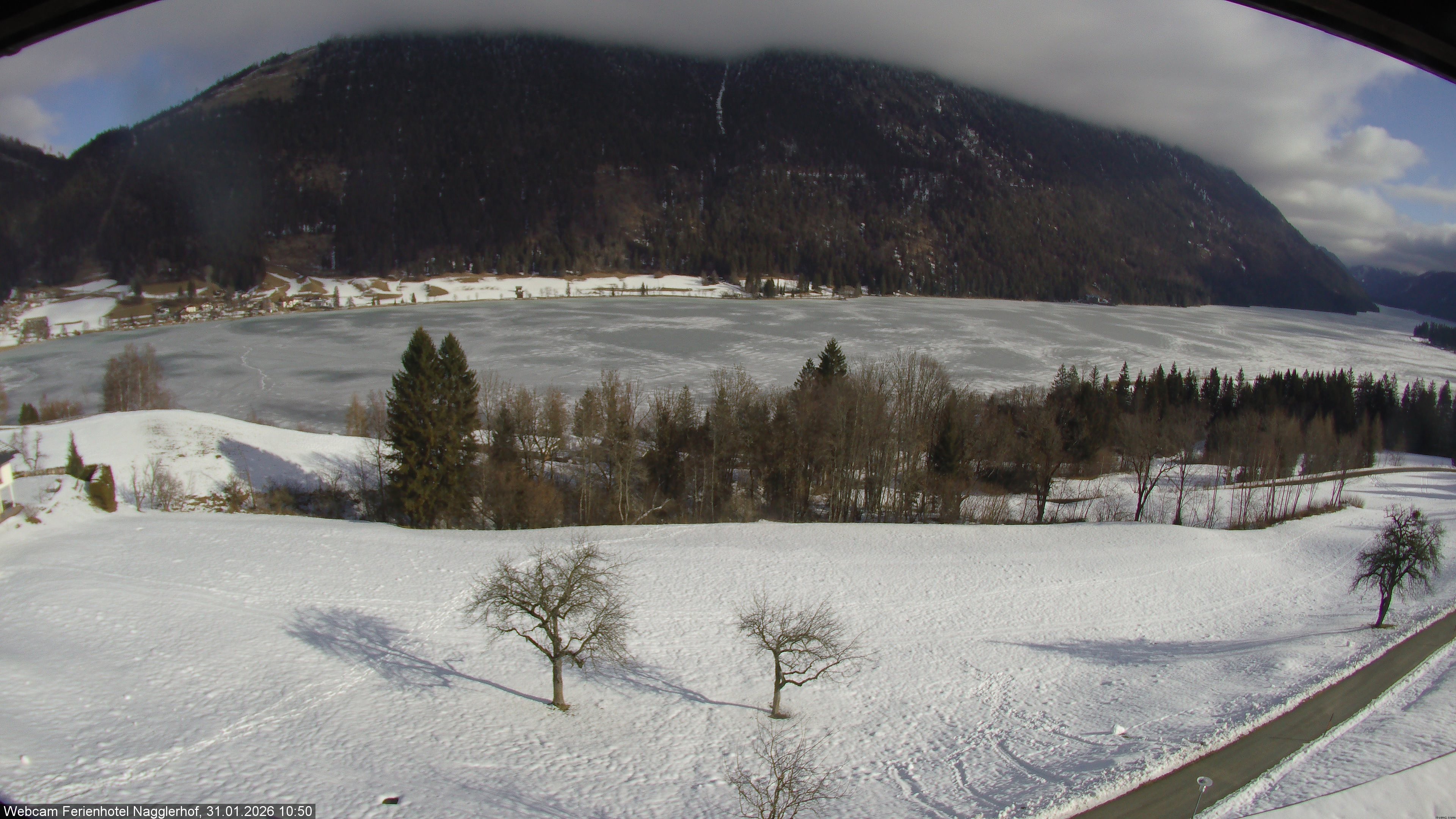 Archiv Foto Webcam Weißensee: Sicht vom Ferienhotel Nagglerhof