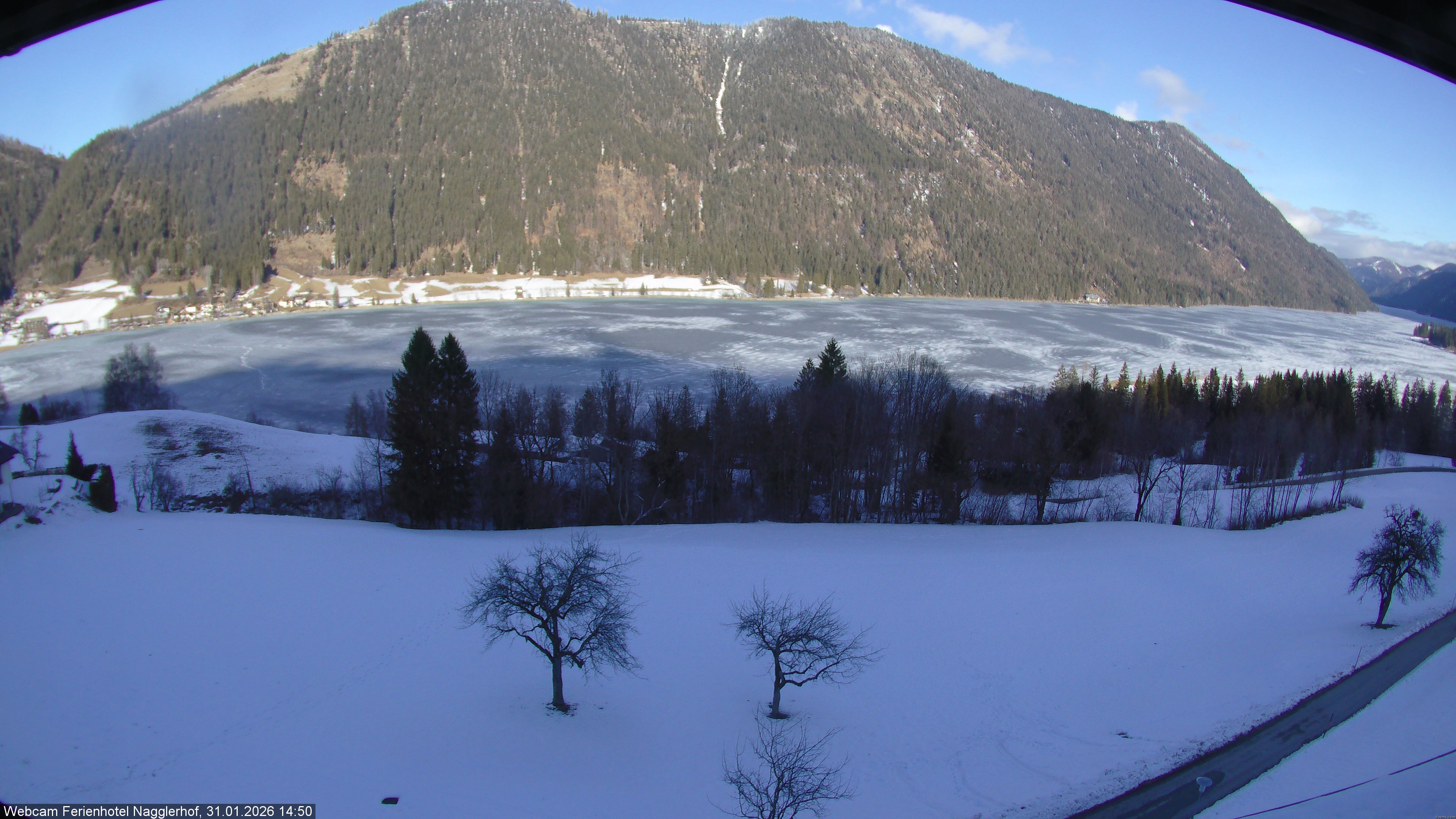 Archiv Foto Webcam Weißensee: Sicht vom Ferienhotel Nagglerhof