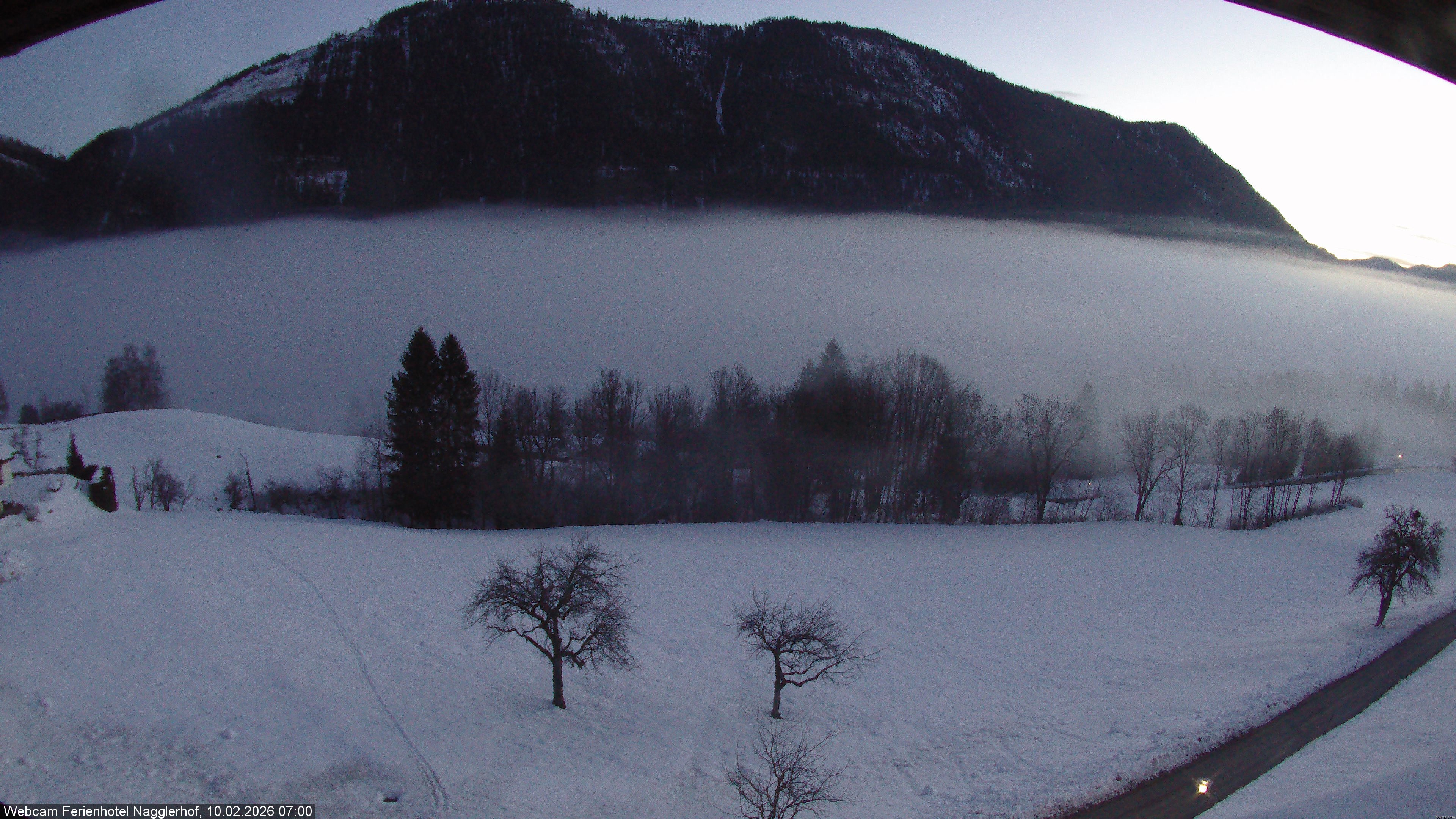 Archiv Foto Webcam Weißensee: Sicht vom Ferienhotel Nagglerhof