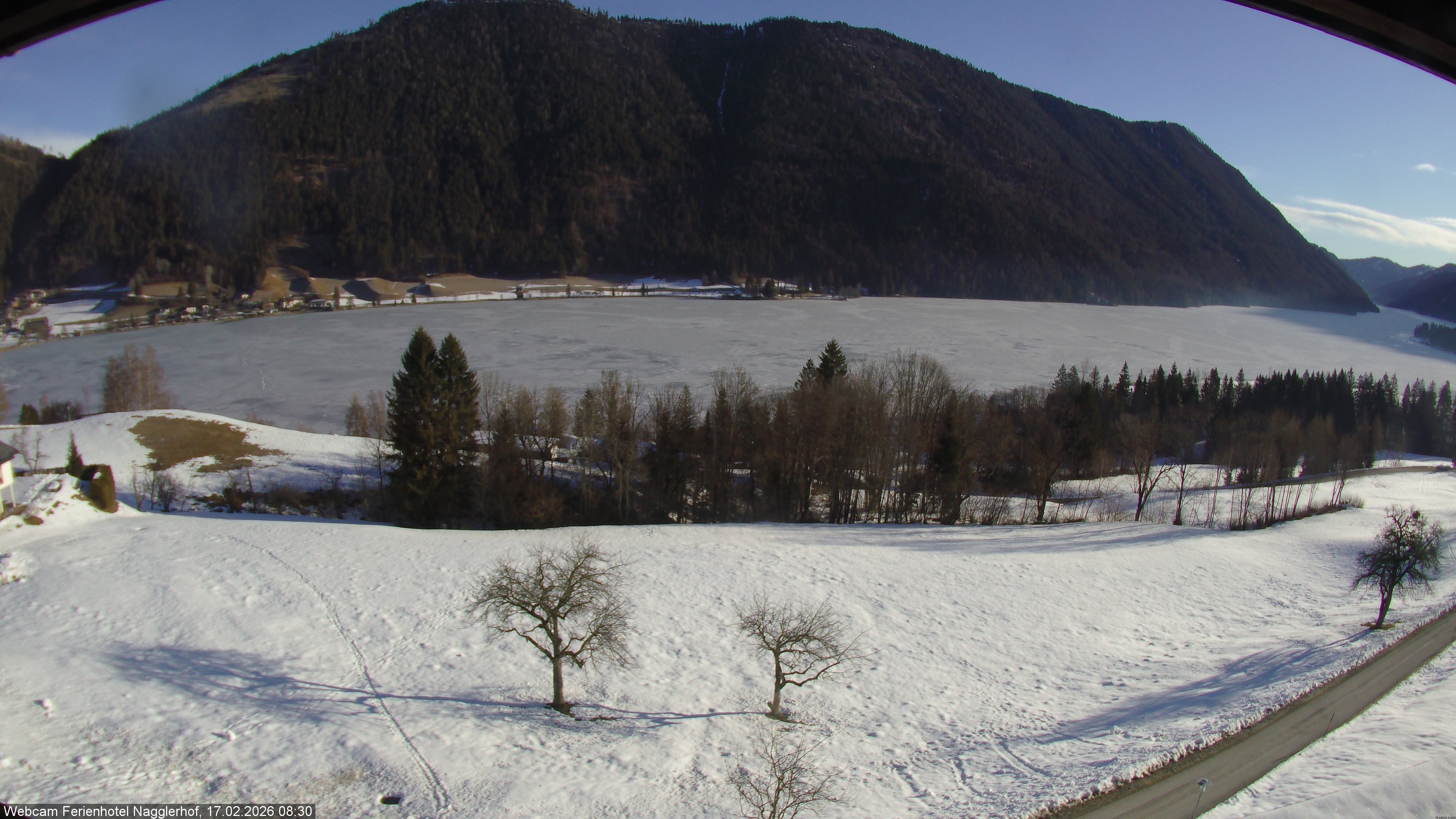 Archiv Foto Webcam Weißensee: Sicht vom Ferienhotel Nagglerhof