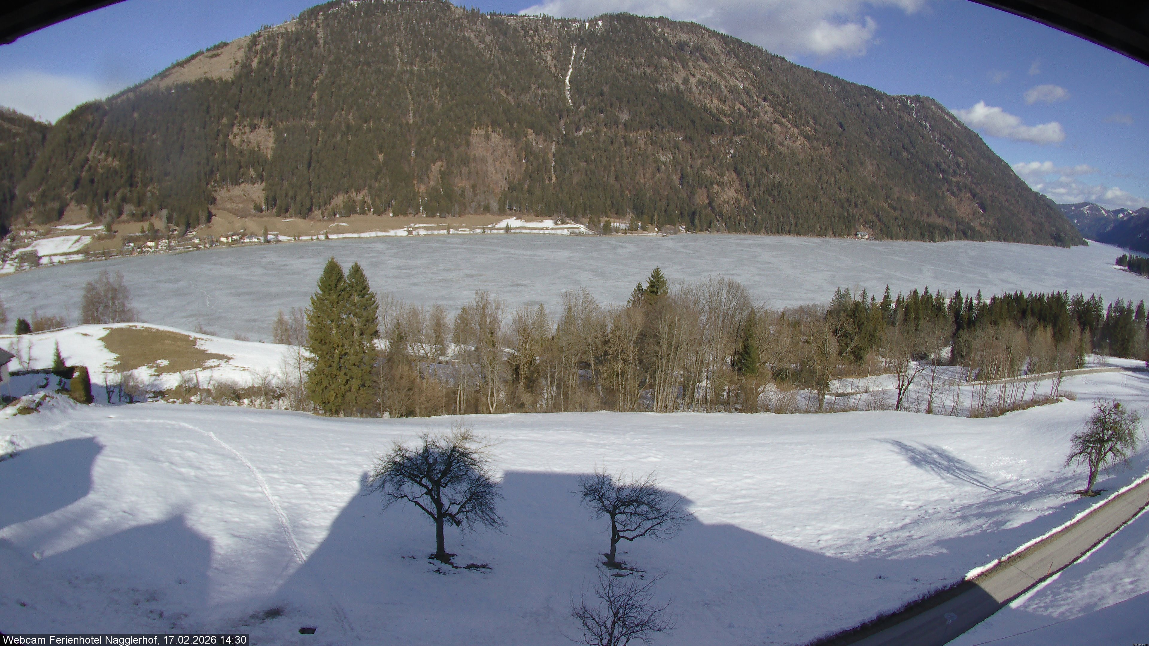 Archiv Foto Webcam Weißensee: Sicht vom Ferienhotel Nagglerhof