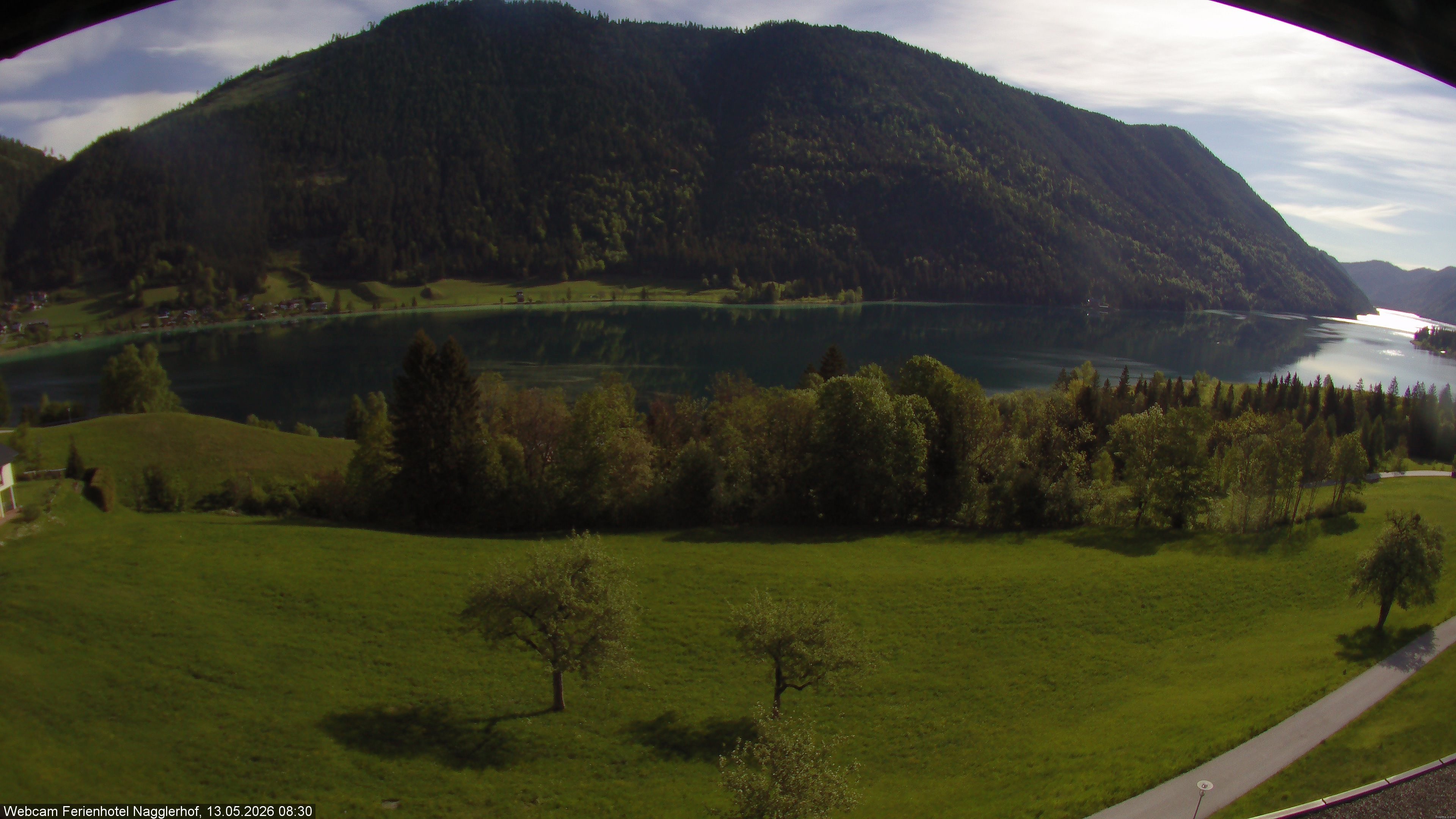 Archiv Foto Webcam Weißensee: Sicht vom Ferienhotel Nagglerhof