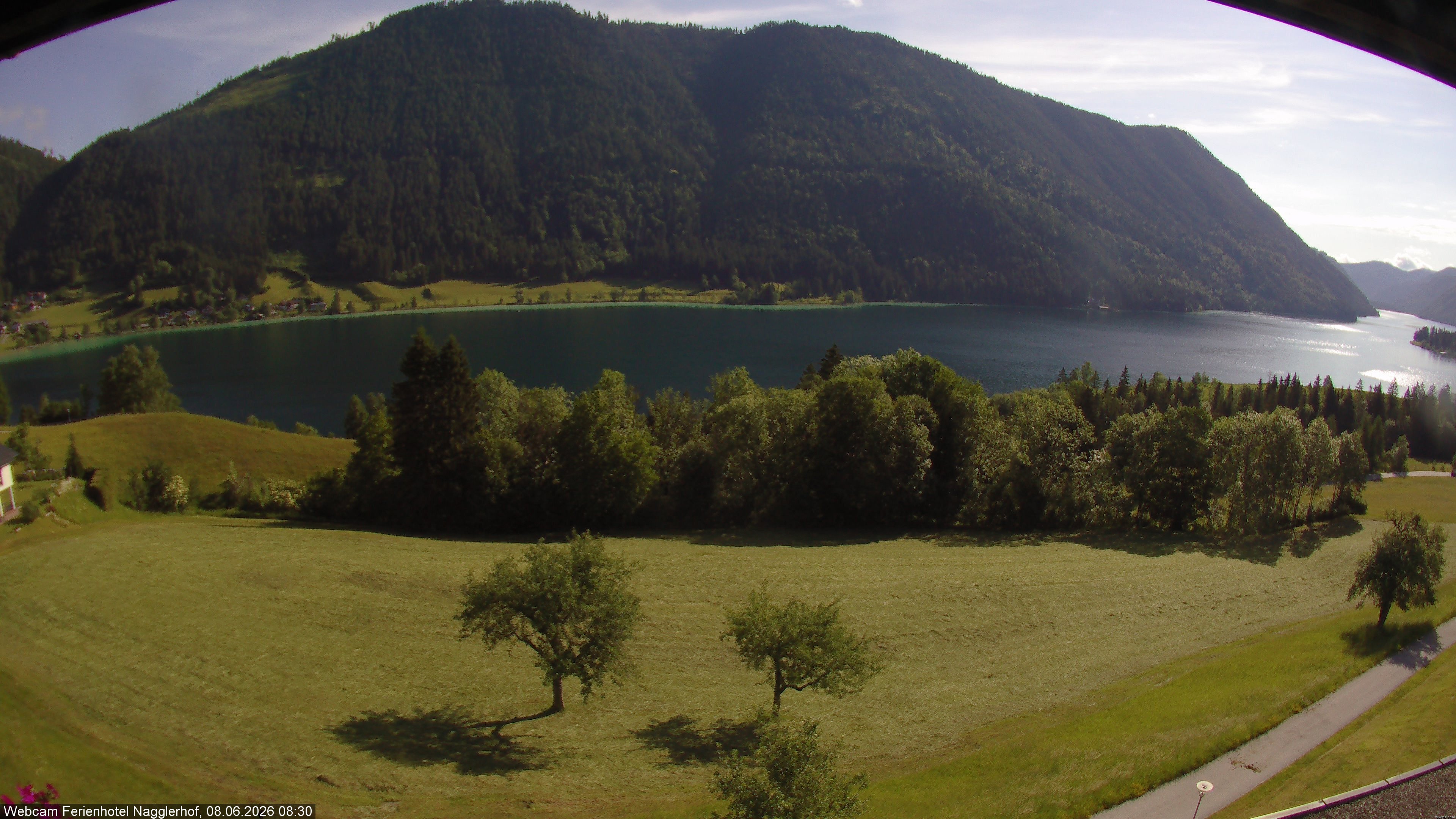 Archiv Foto Webcam Weißensee: Sicht vom Ferienhotel Nagglerhof