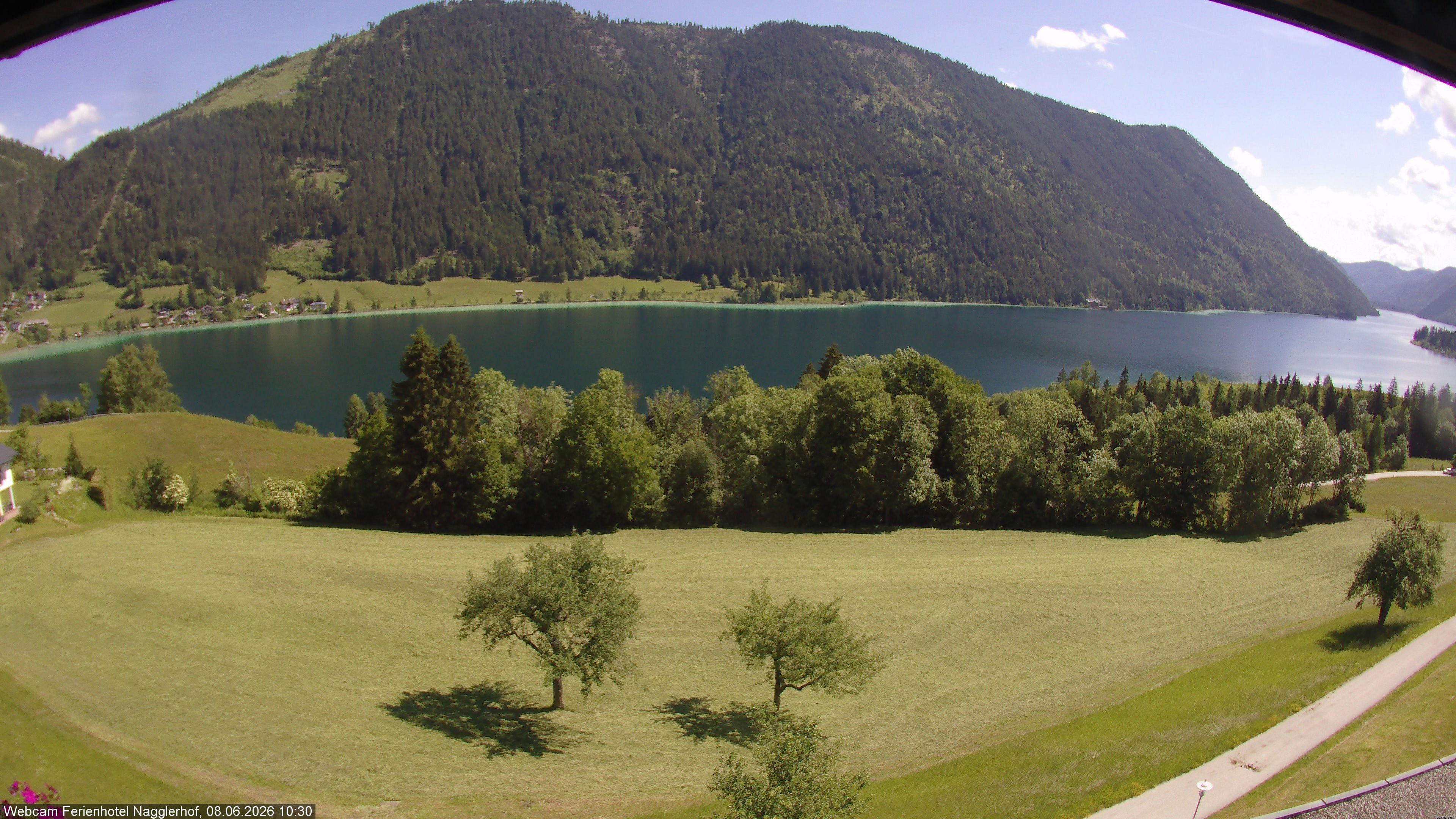 Archiv Foto Webcam Weißensee: Sicht vom Ferienhotel Nagglerhof