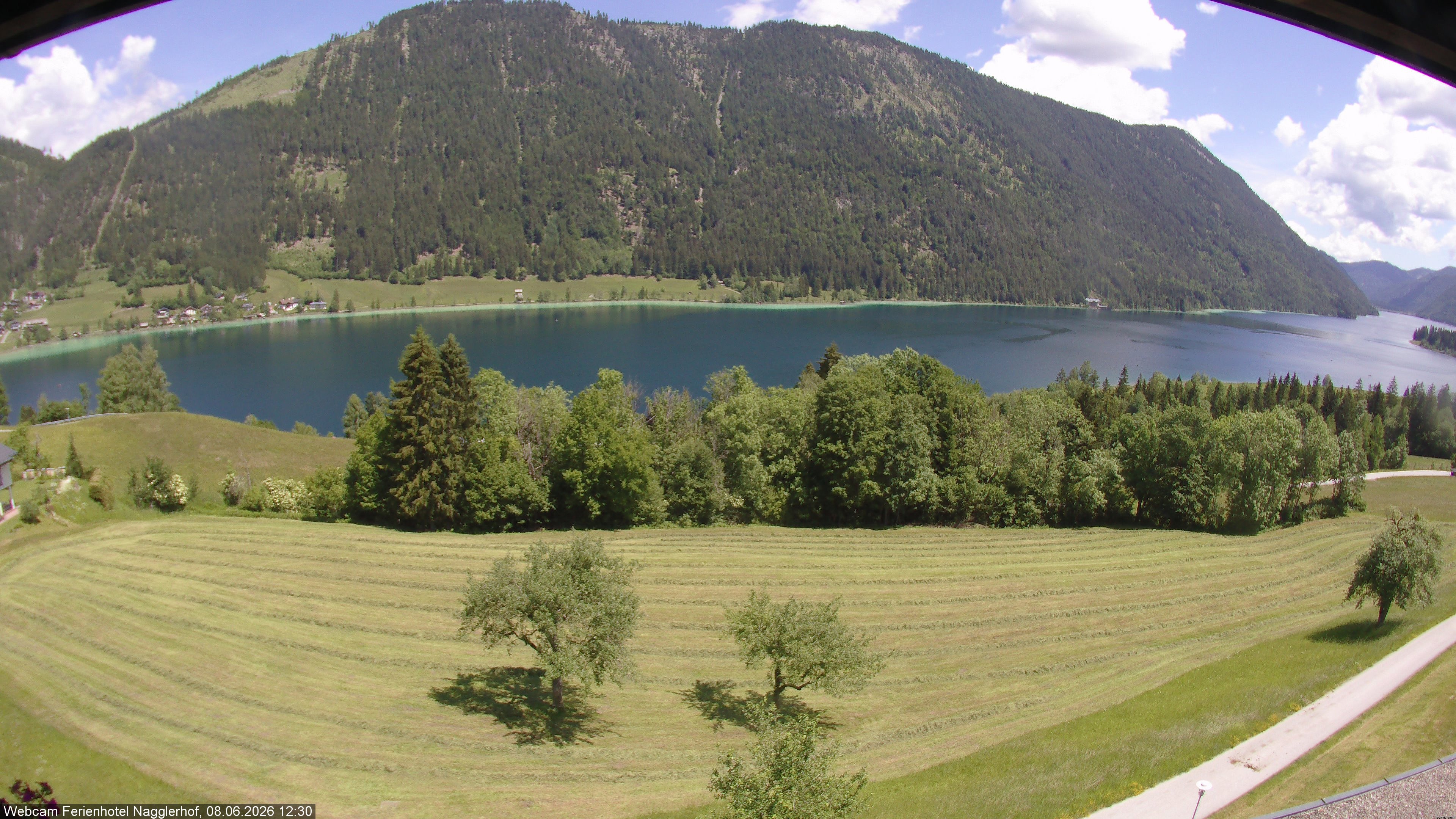 Archiv Foto Webcam Weißensee: Sicht vom Ferienhotel Nagglerhof