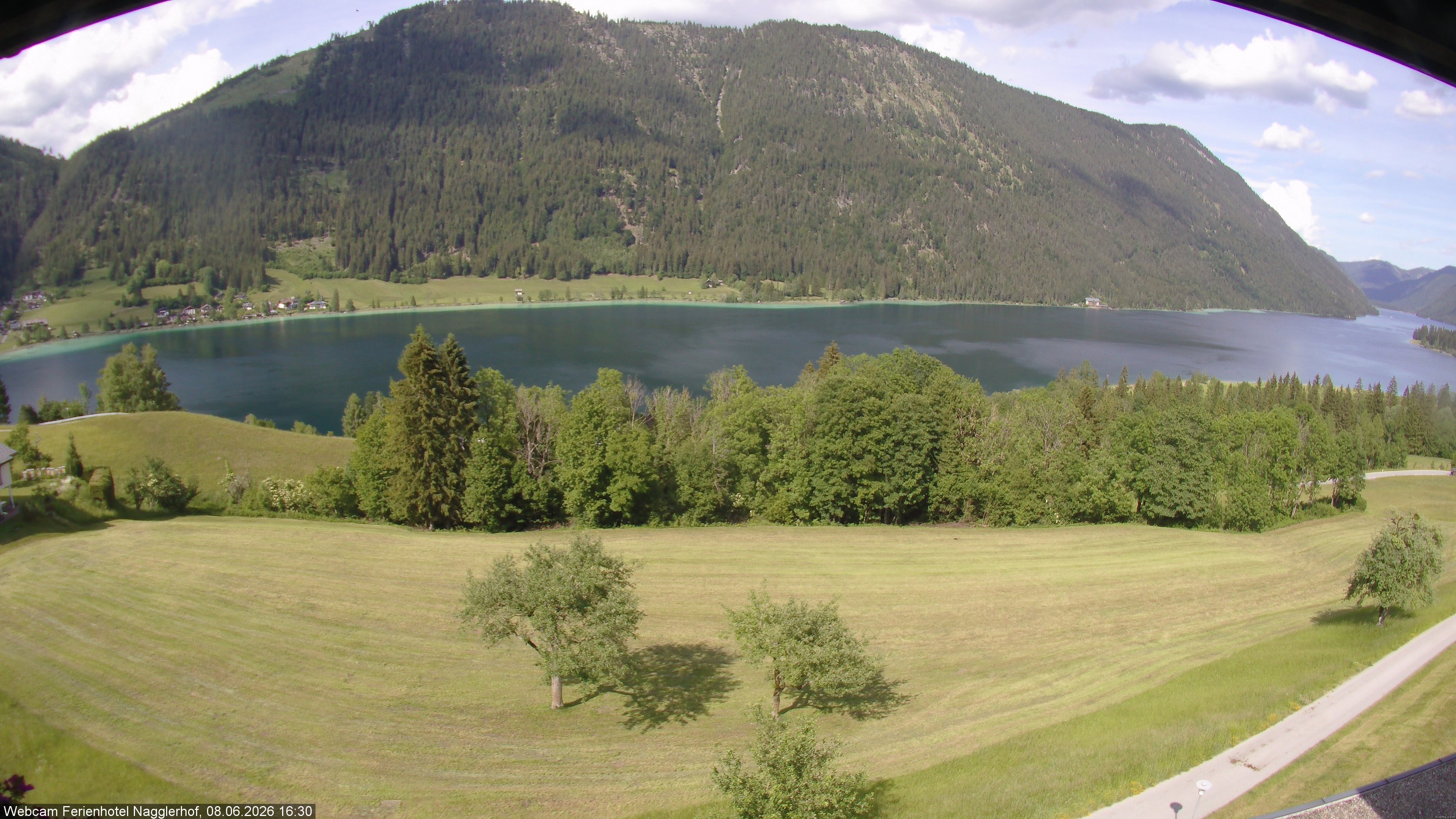 Archiv Foto Webcam Weißensee: Sicht vom Ferienhotel Nagglerhof