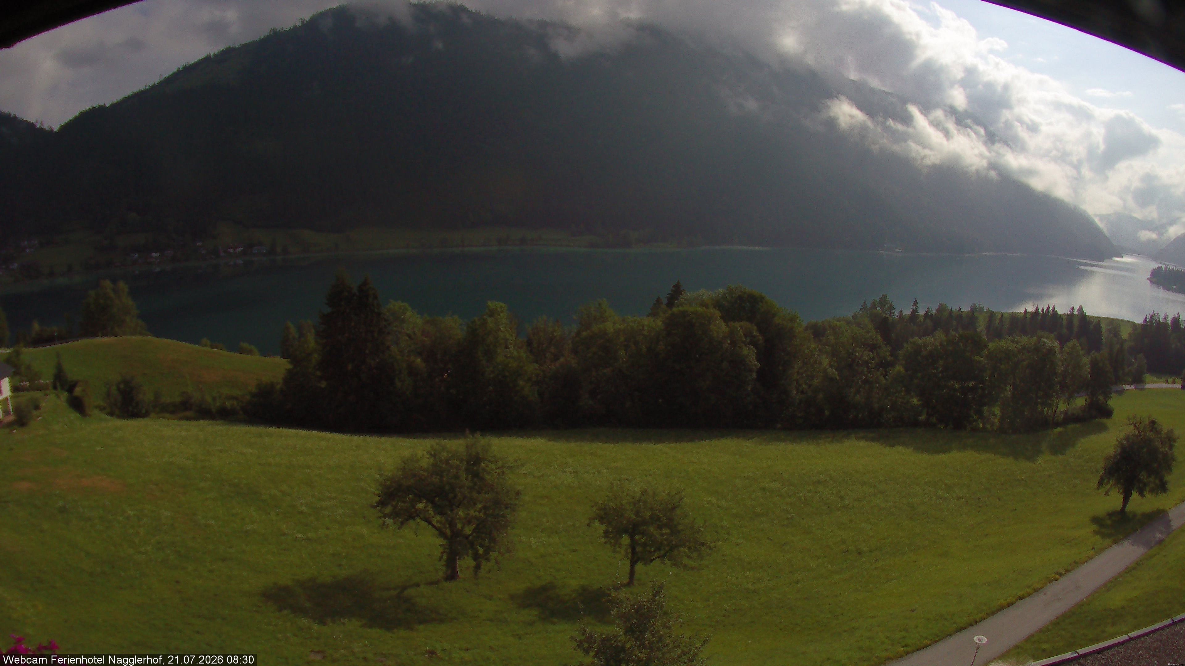 Archiv Foto Webcam Weißensee: Sicht vom Ferienhotel Nagglerhof