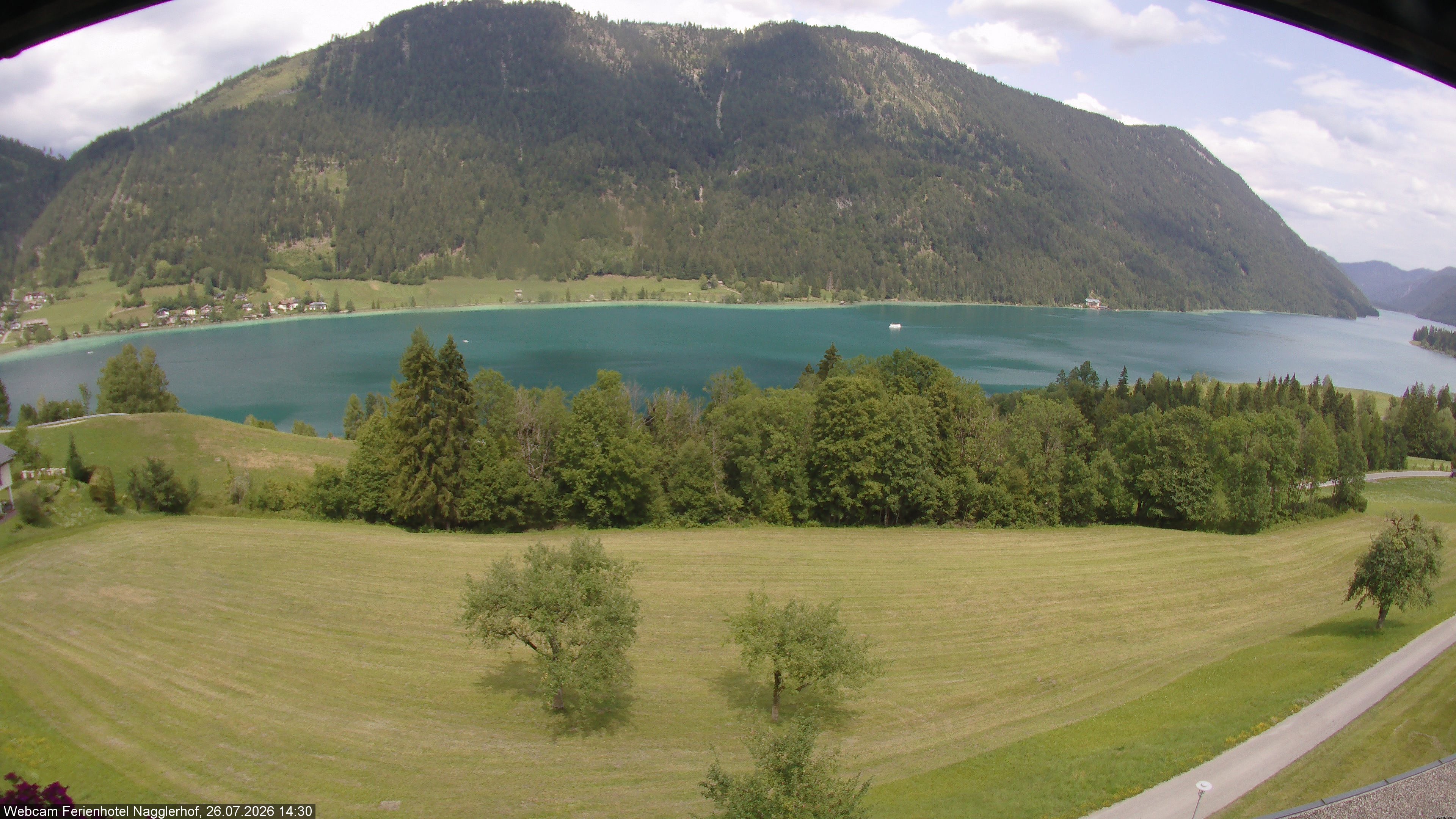 Archiv Foto Webcam Weißensee: Sicht vom Ferienhotel Nagglerhof