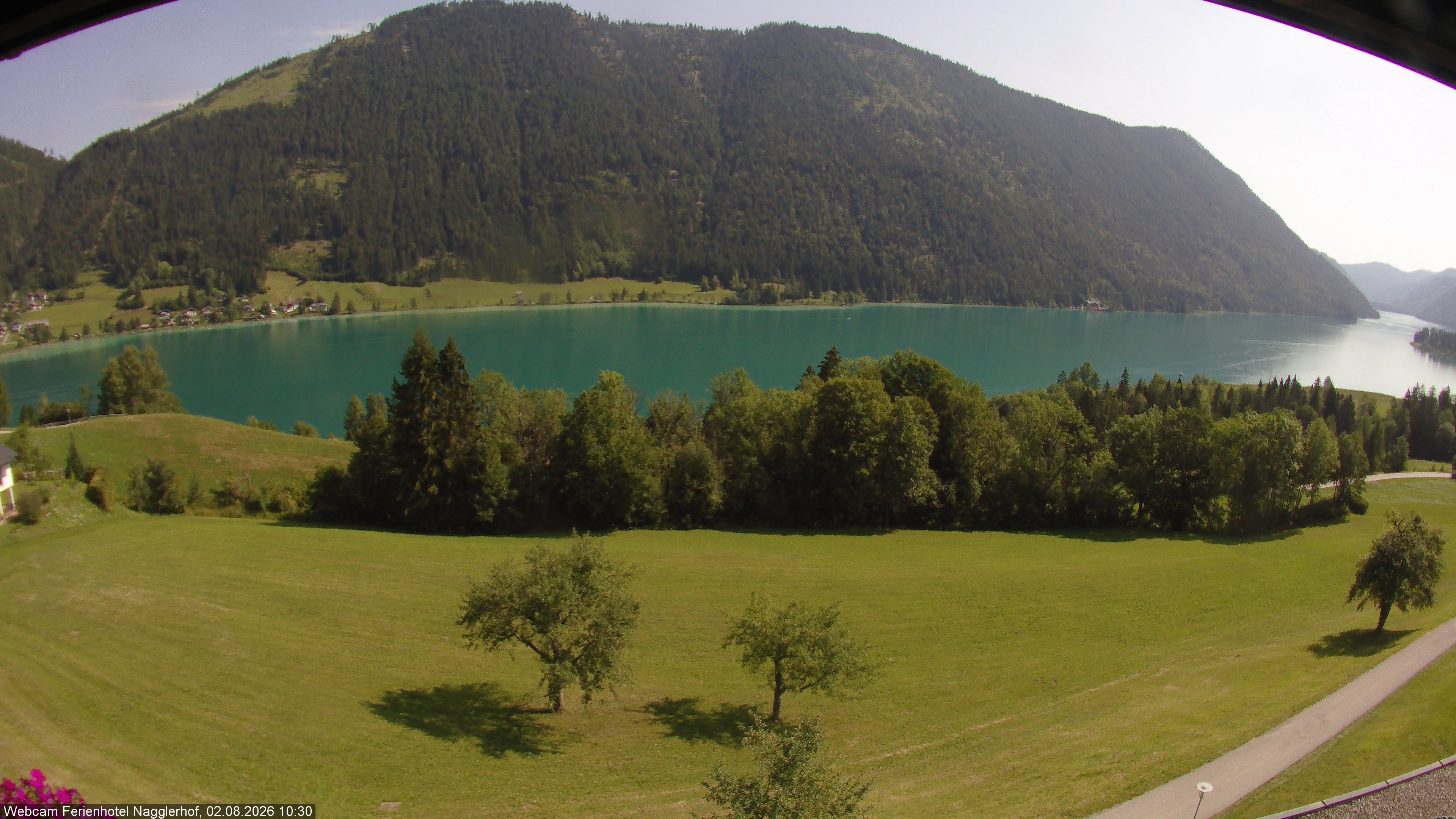 Archiv Foto Webcam Weißensee: Sicht vom Ferienhotel Nagglerhof