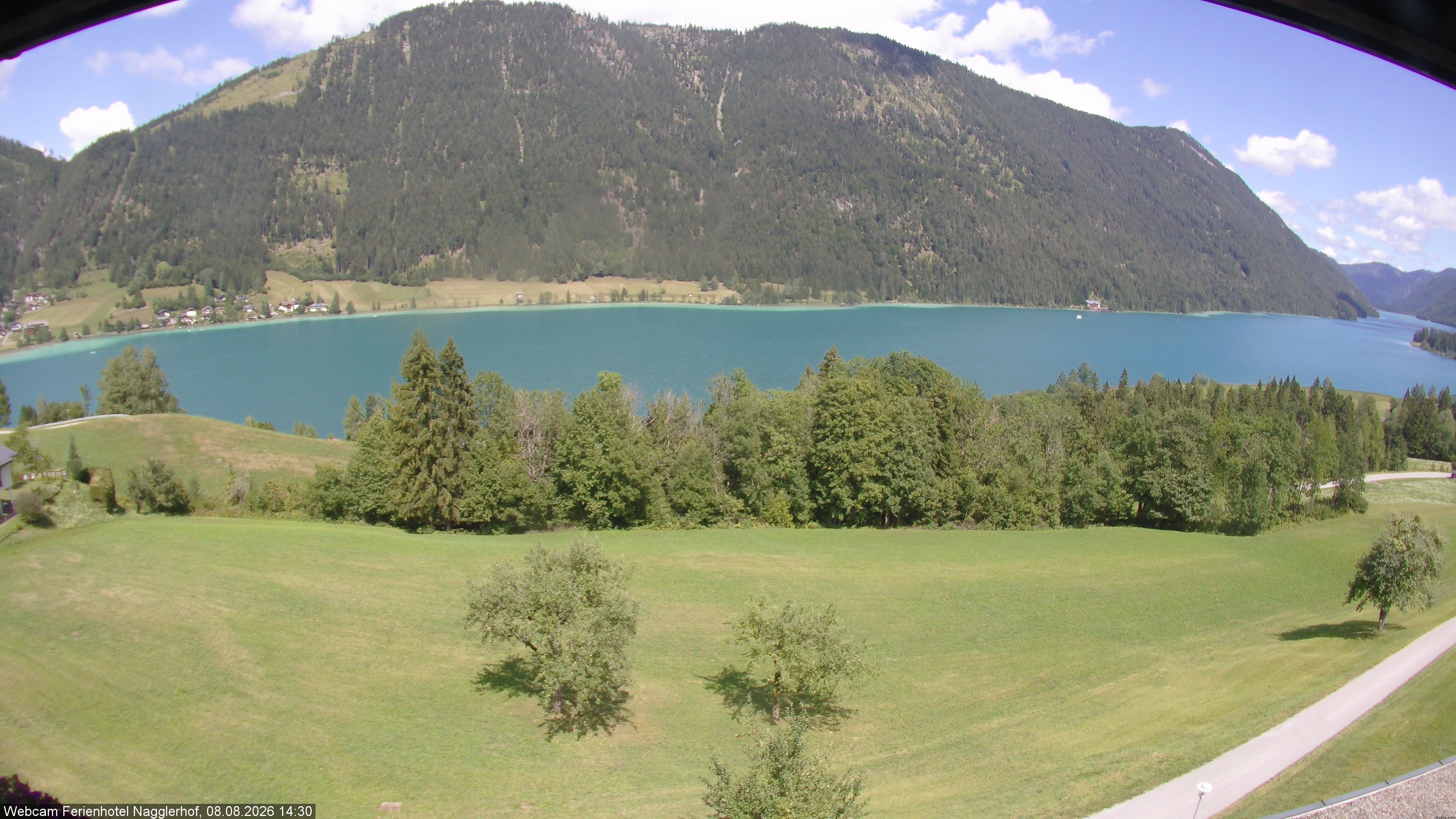 Archiv Foto Webcam Weißensee: Sicht vom Ferienhotel Nagglerhof