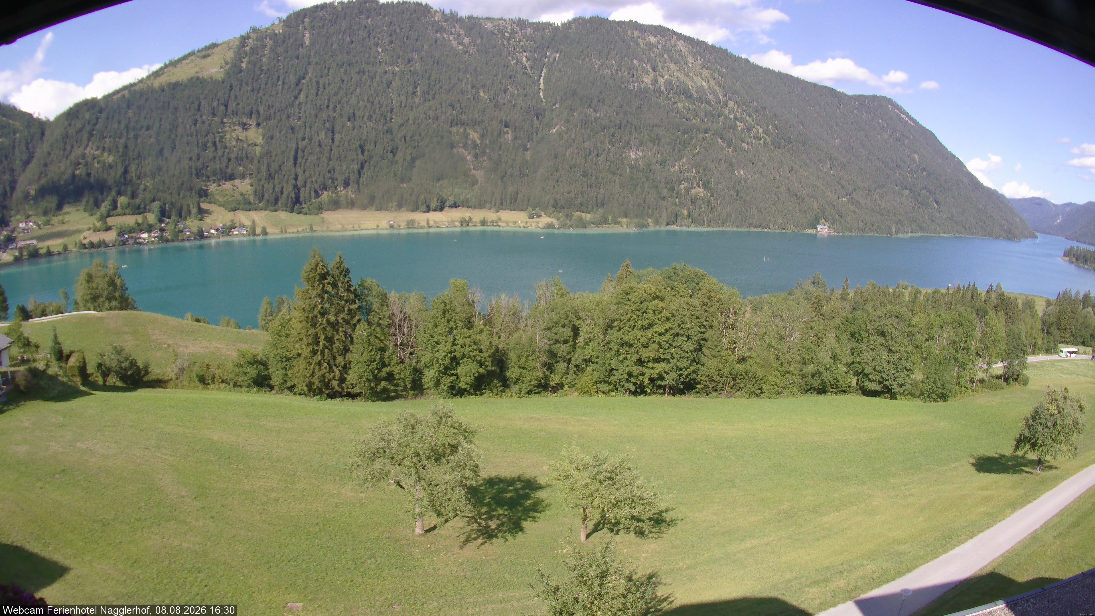 Archiv Foto Webcam Weißensee: Sicht vom Ferienhotel Nagglerhof