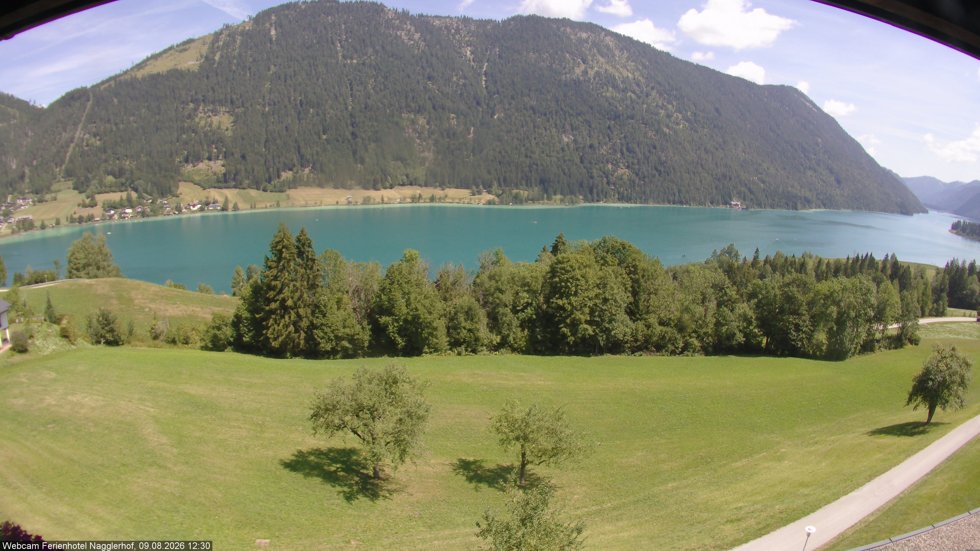 Archiv Foto Webcam Weißensee: Sicht vom Ferienhotel Nagglerhof